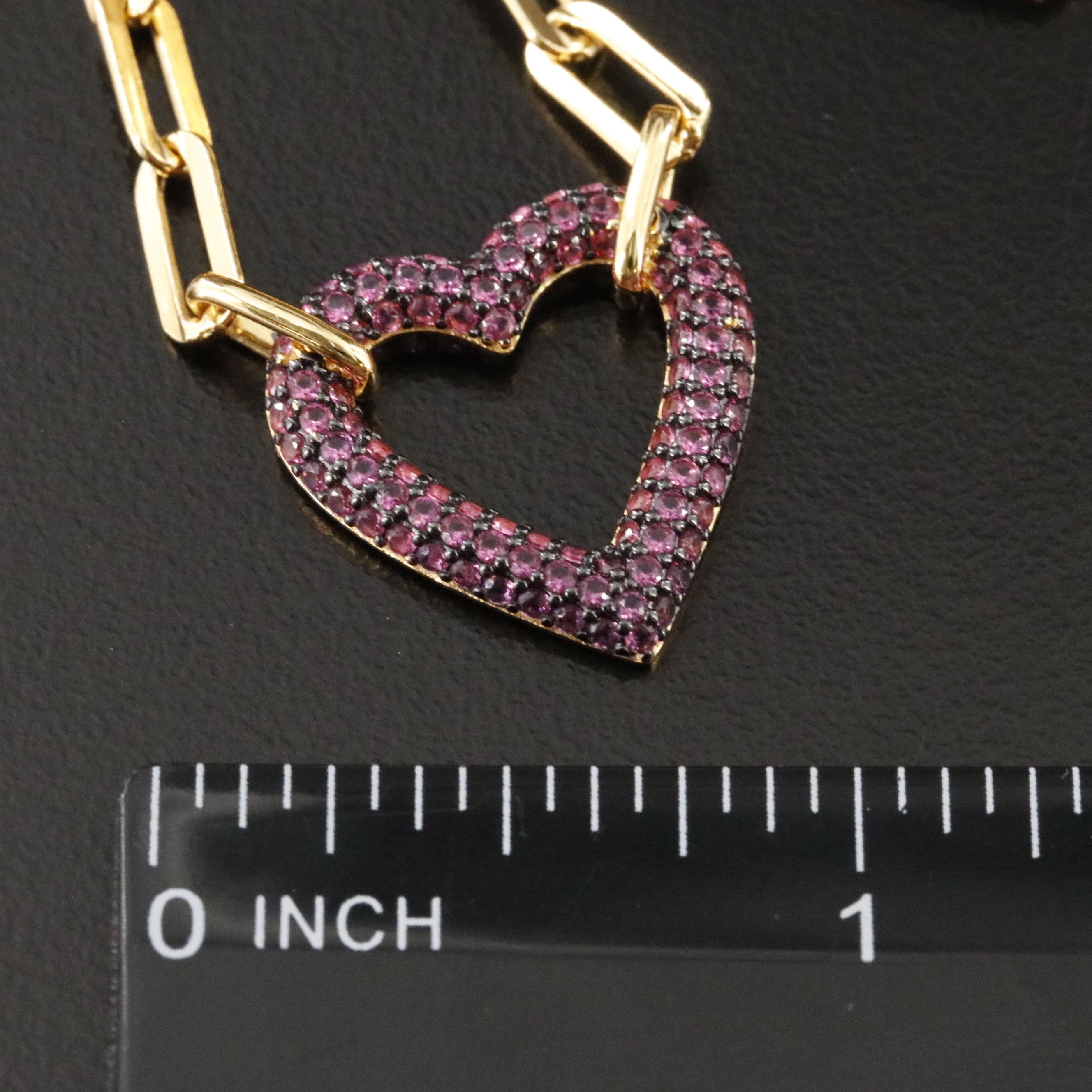 Sterling CZ Heart Necklace