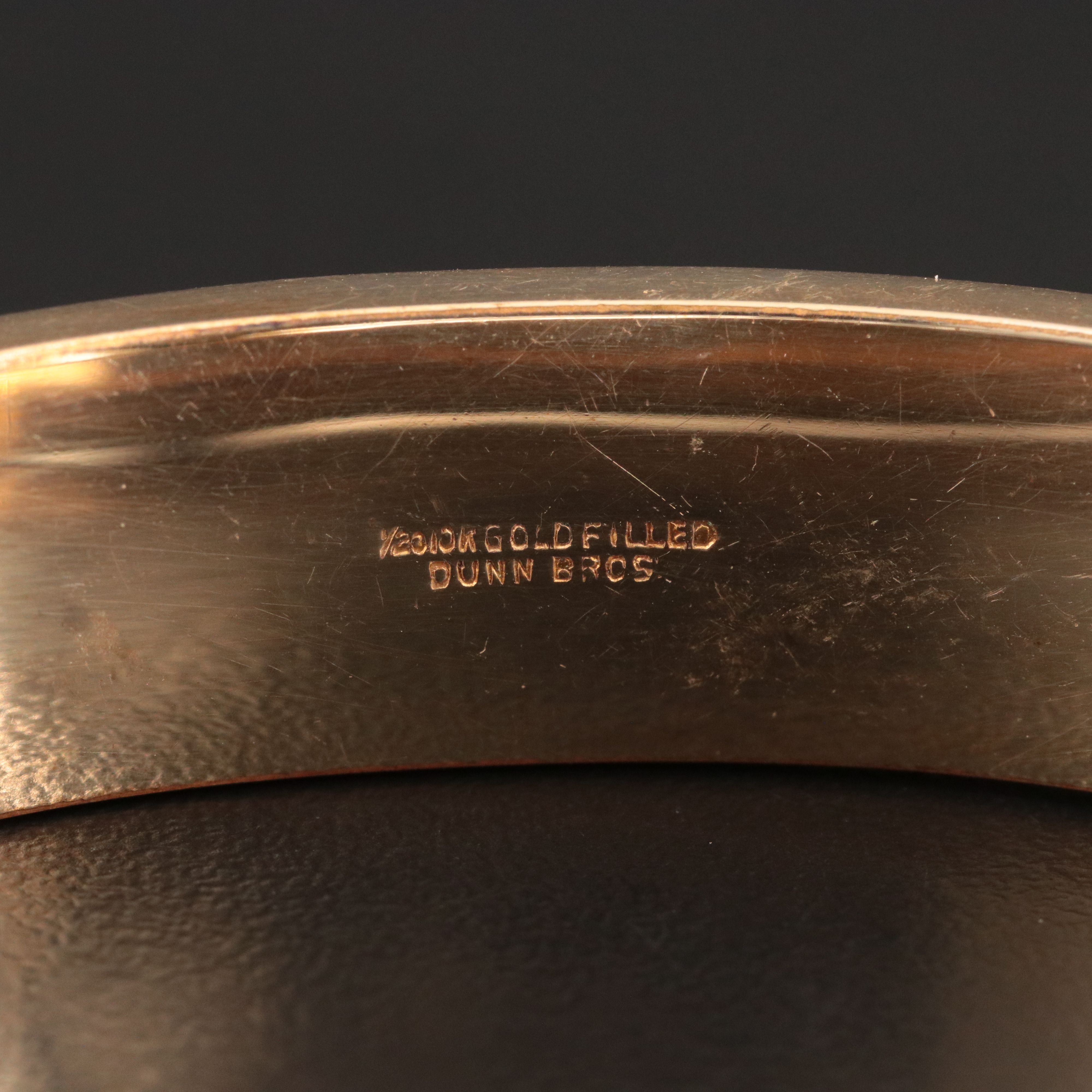 Dunn Bros Gold-Filled Hinged Bangle