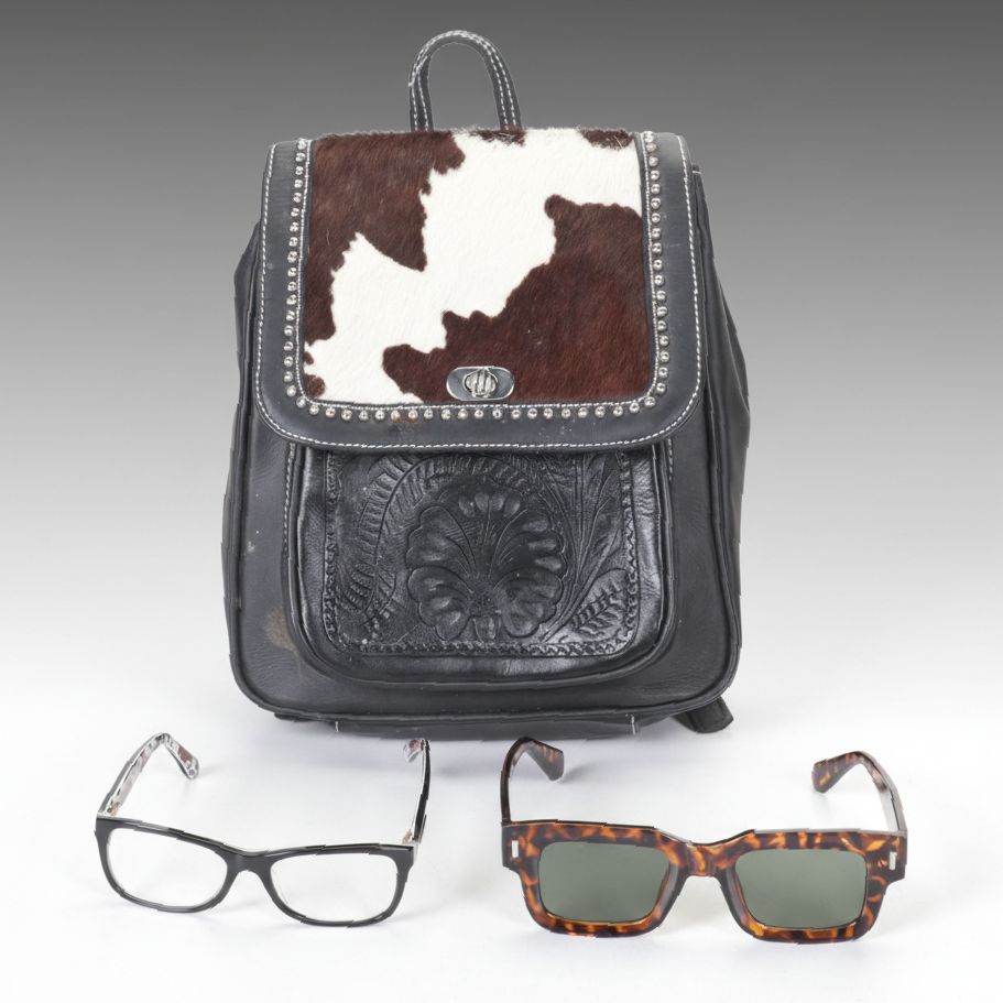 Dolce & Gabbana DG3231 Glasses with Calf Hair & Leather Backpack and Sunglasses