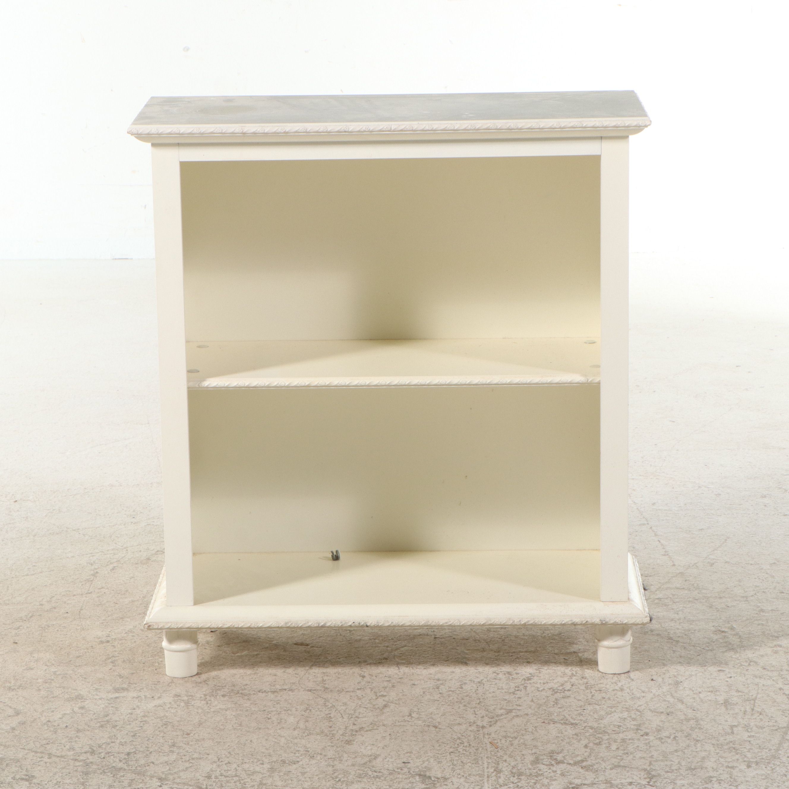 Painted Two-Tier Small Bookcase, Late 20th Century
