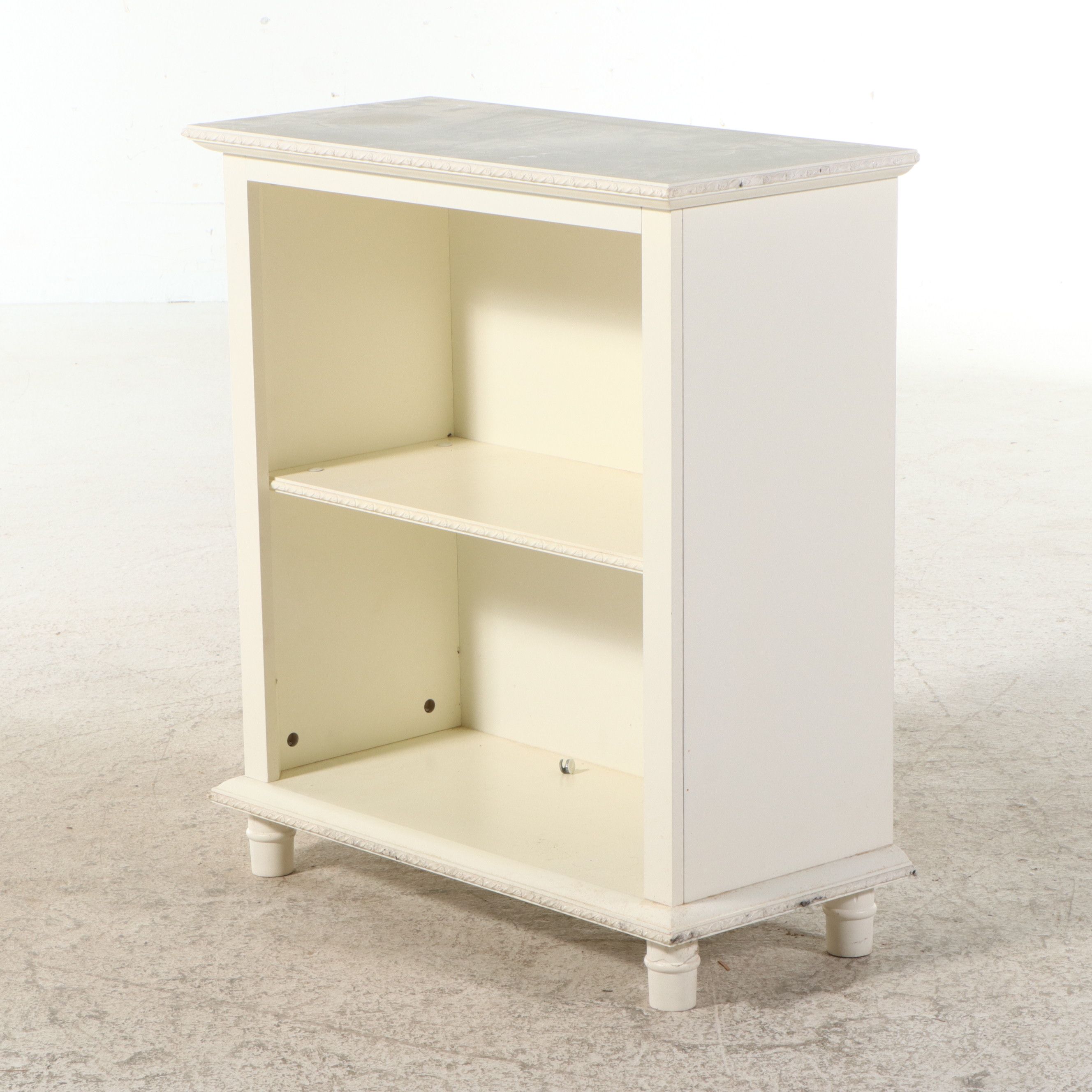 Painted Two-Tier Small Bookcase, Late 20th Century