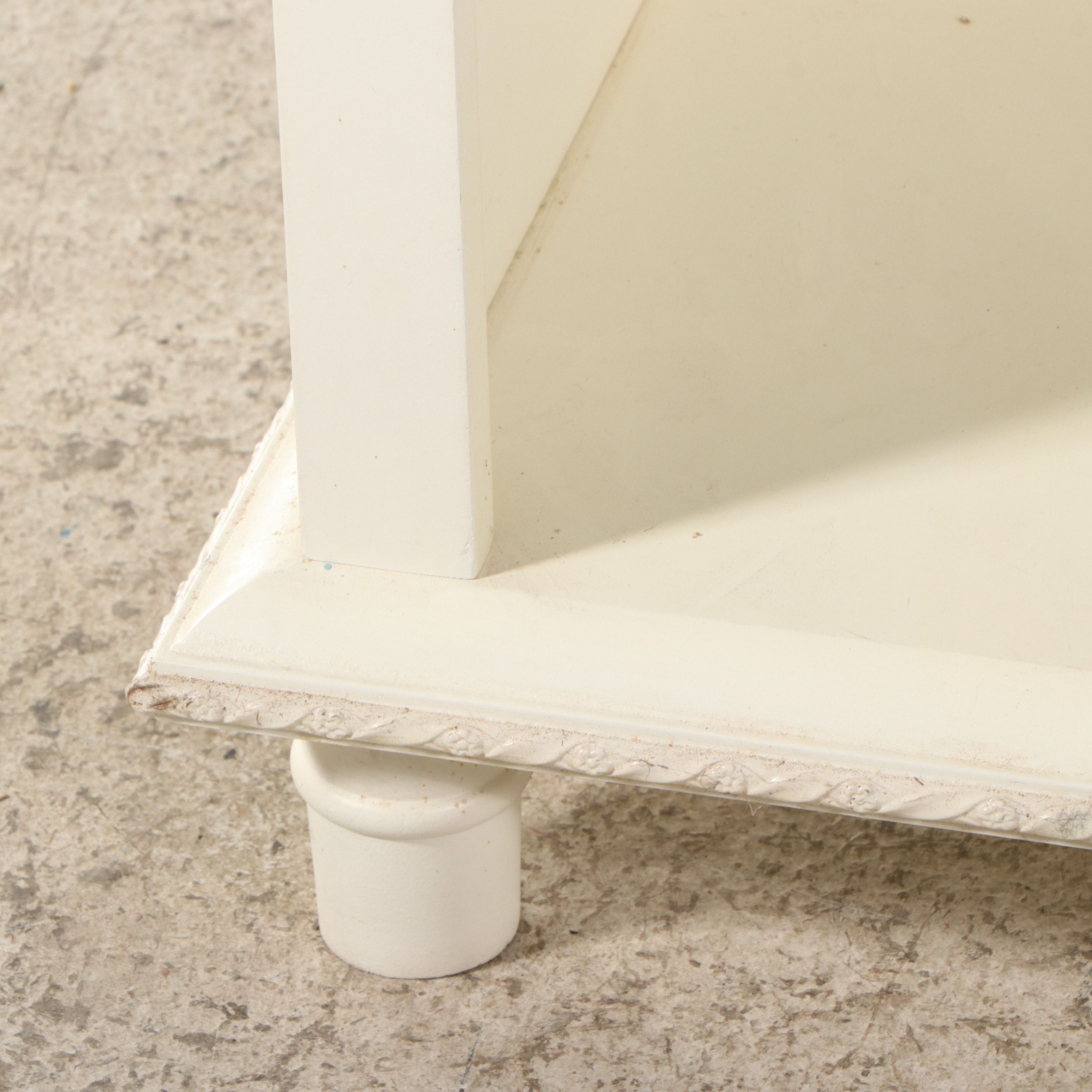 Painted Two-Tier Small Bookcase, Late 20th Century