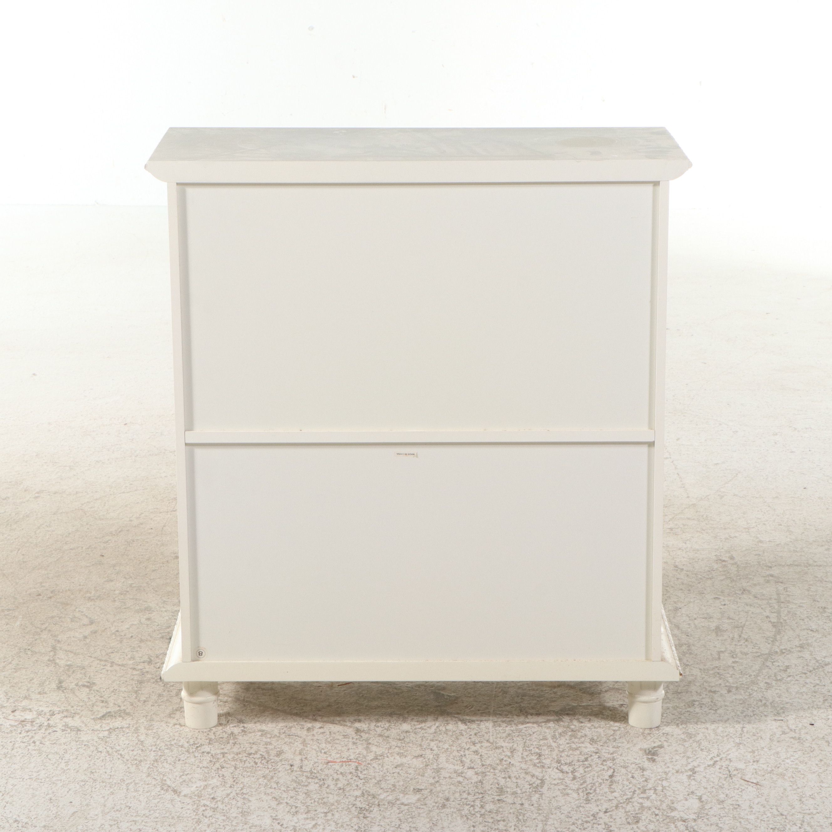 Painted Two-Tier Small Bookcase, Late 20th Century