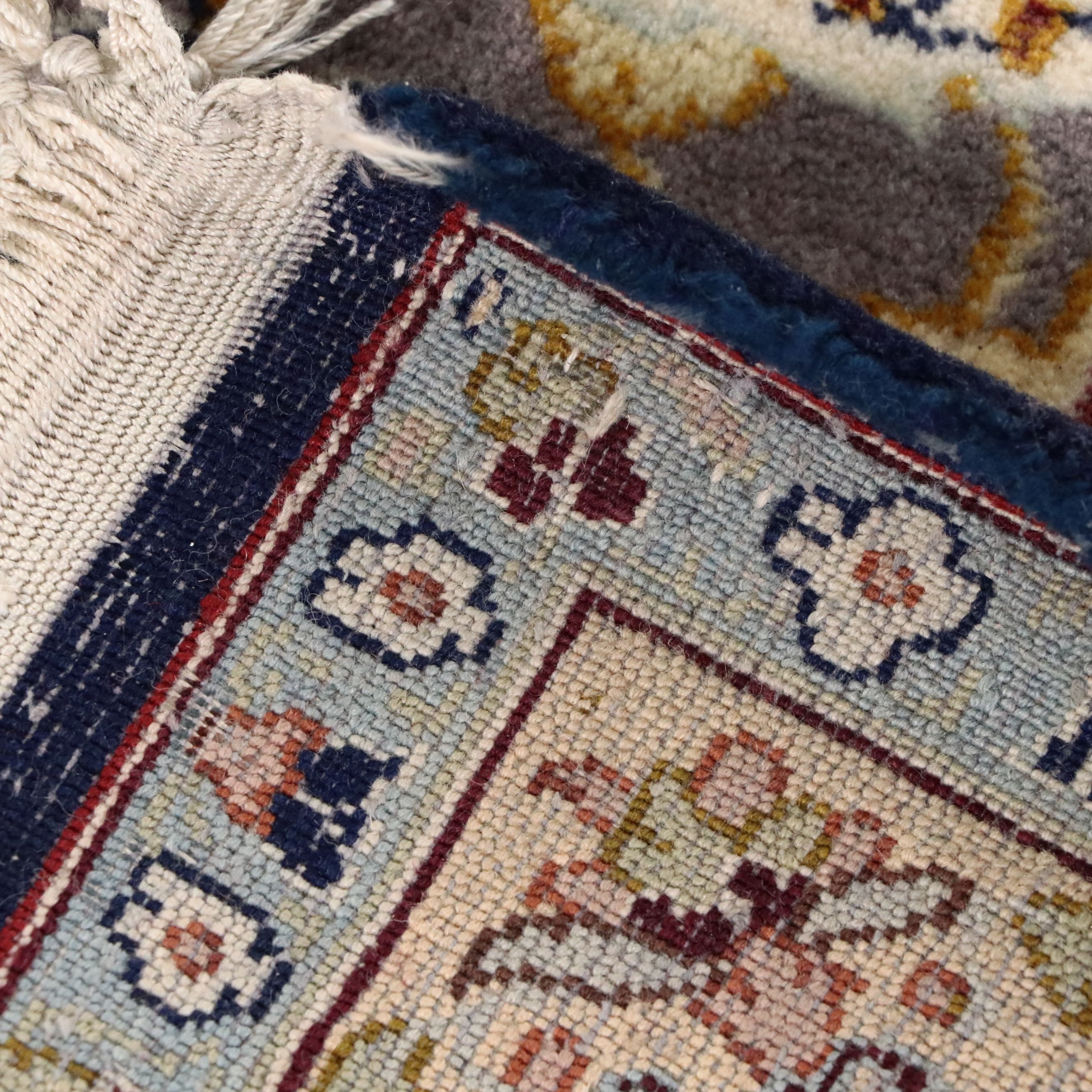 6'7 x 10'6 Hand-Knotted Persian Isfahan Area Rug