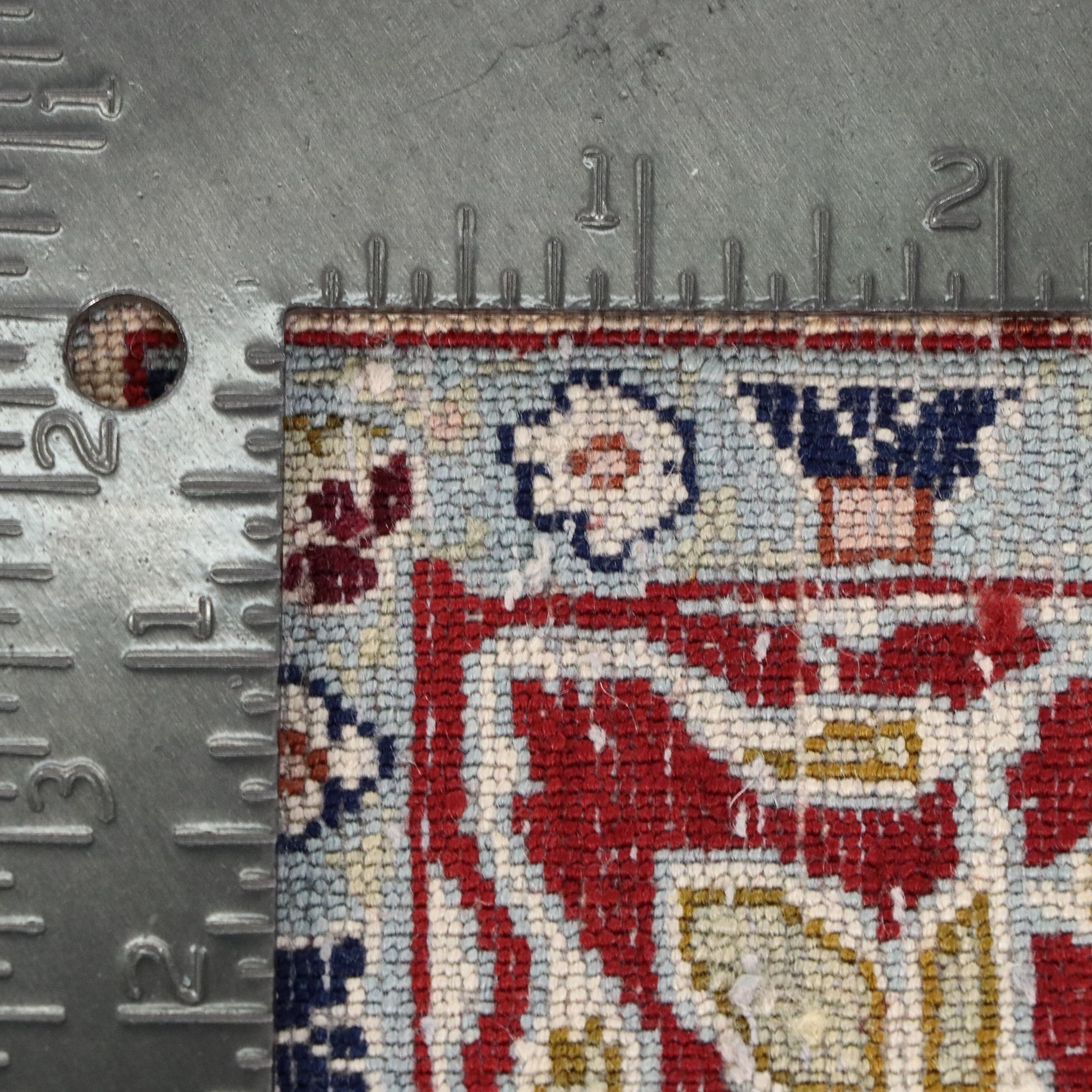 6'7 x 10'6 Hand-Knotted Persian Isfahan Area Rug