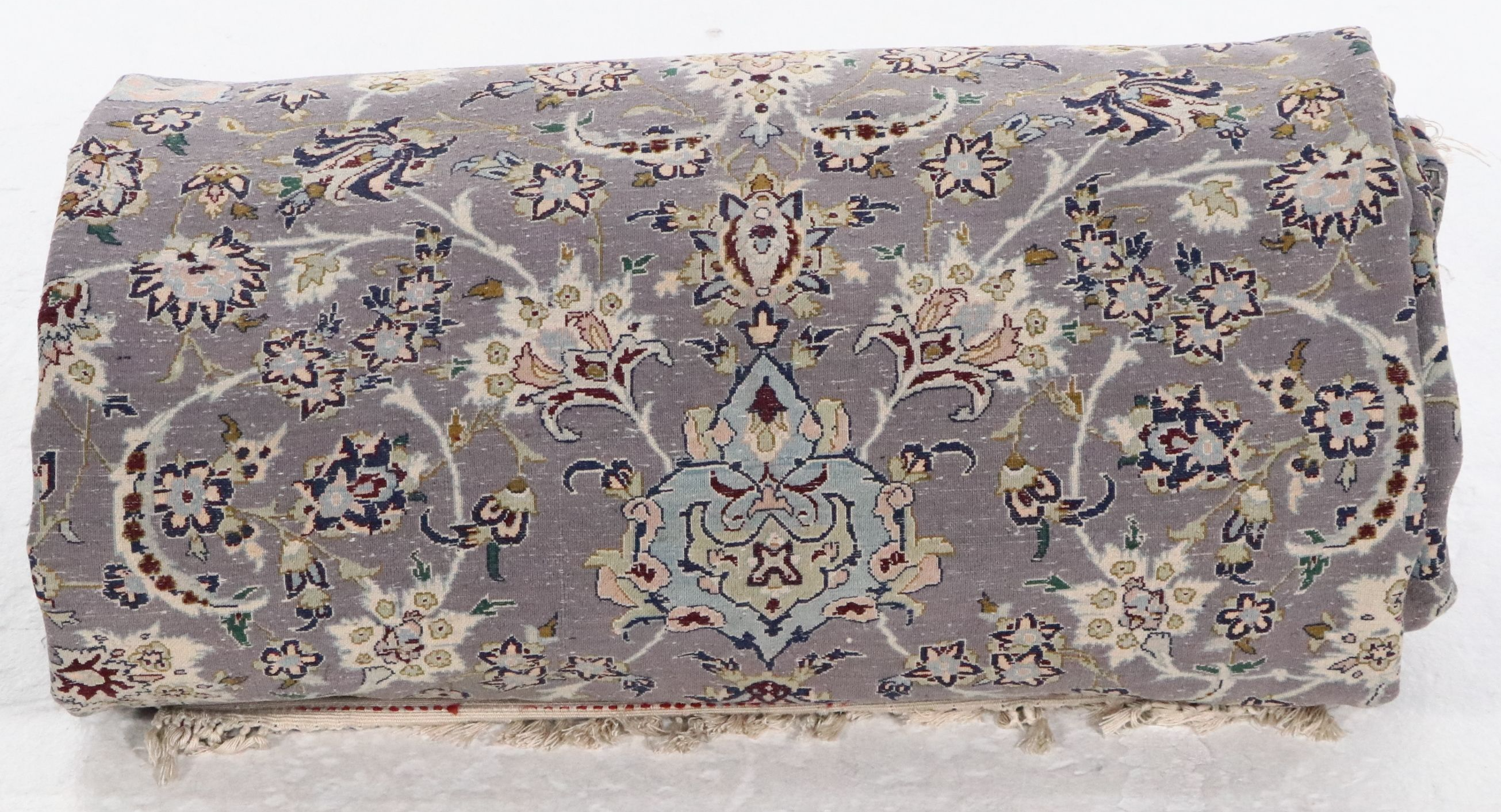 6'7 x 10'6 Hand-Knotted Persian Isfahan Area Rug