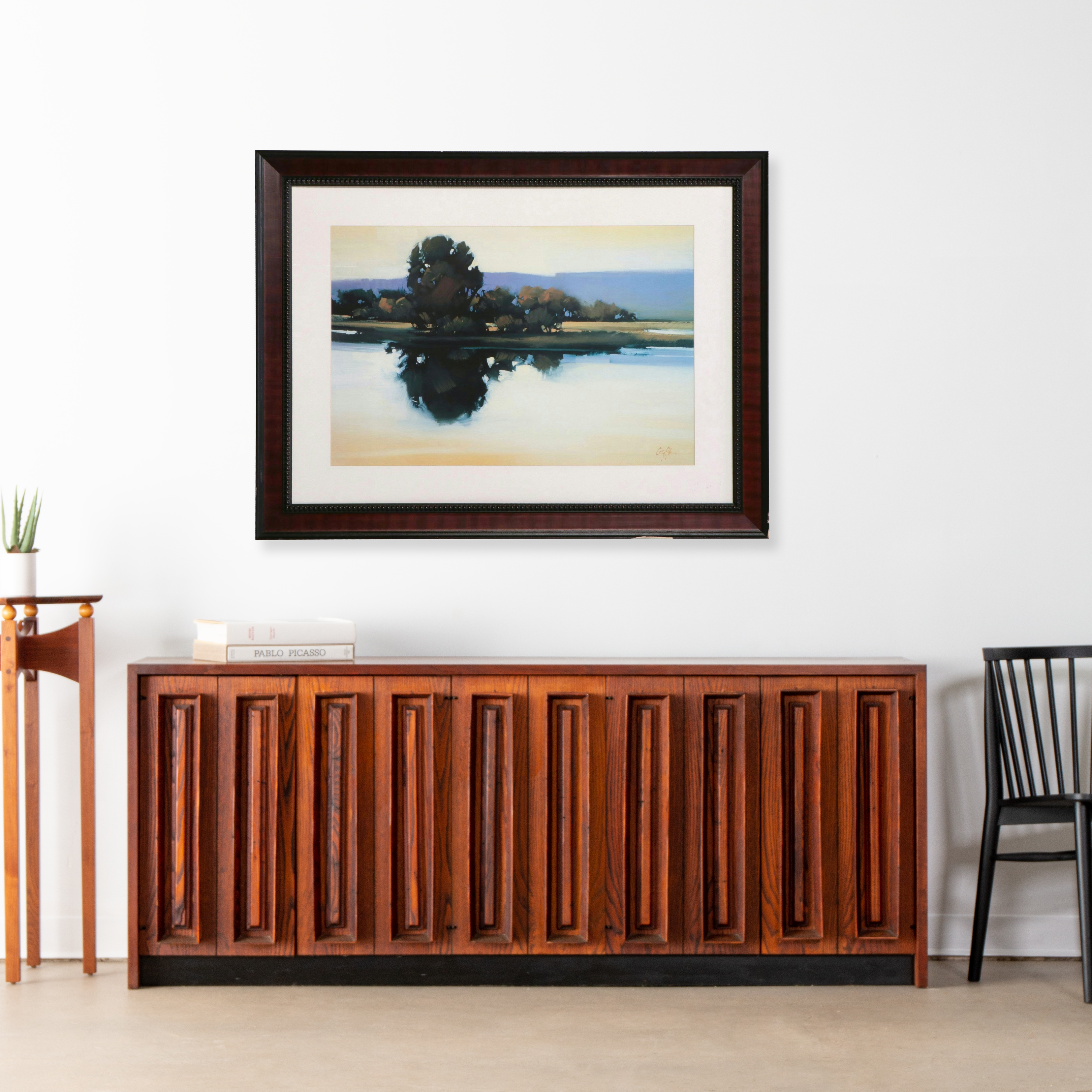 Large-Scale Offset Lithograph After Gregory Stocks "Grove on Water's Edge"