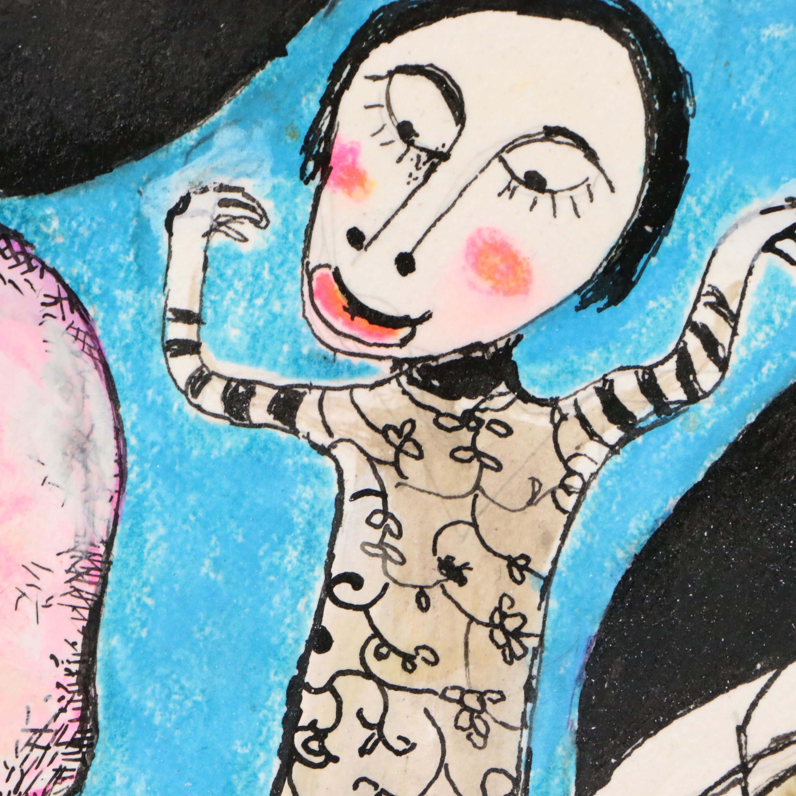 Nikolay Manuylov "Kuk" Surrealistic Oil Panting with Figures, 2024