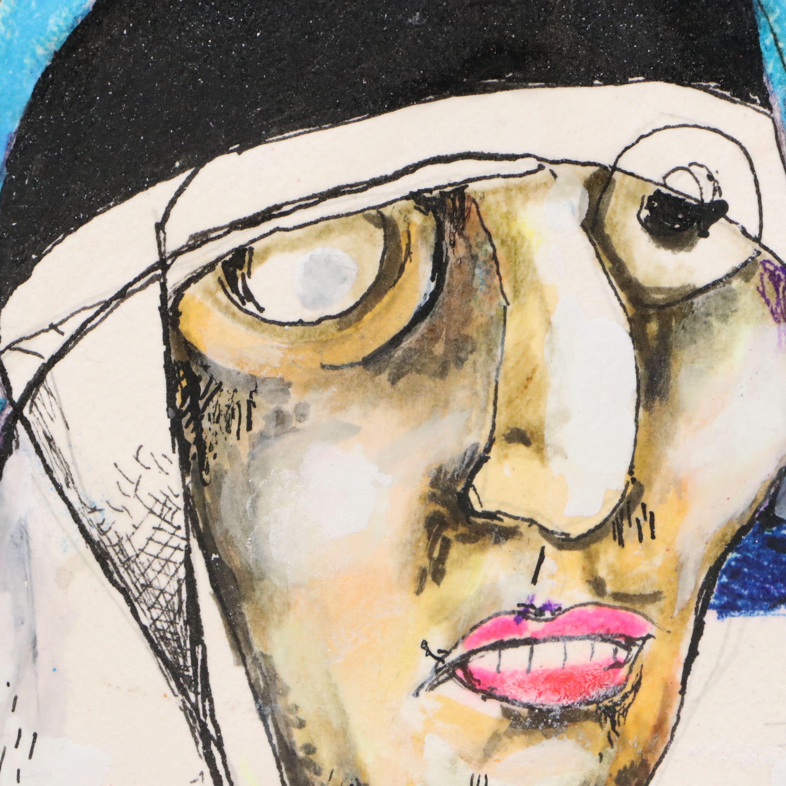 Nikolay Manuylov "Kuk" Surrealistic Oil Panting with Figures, 2024