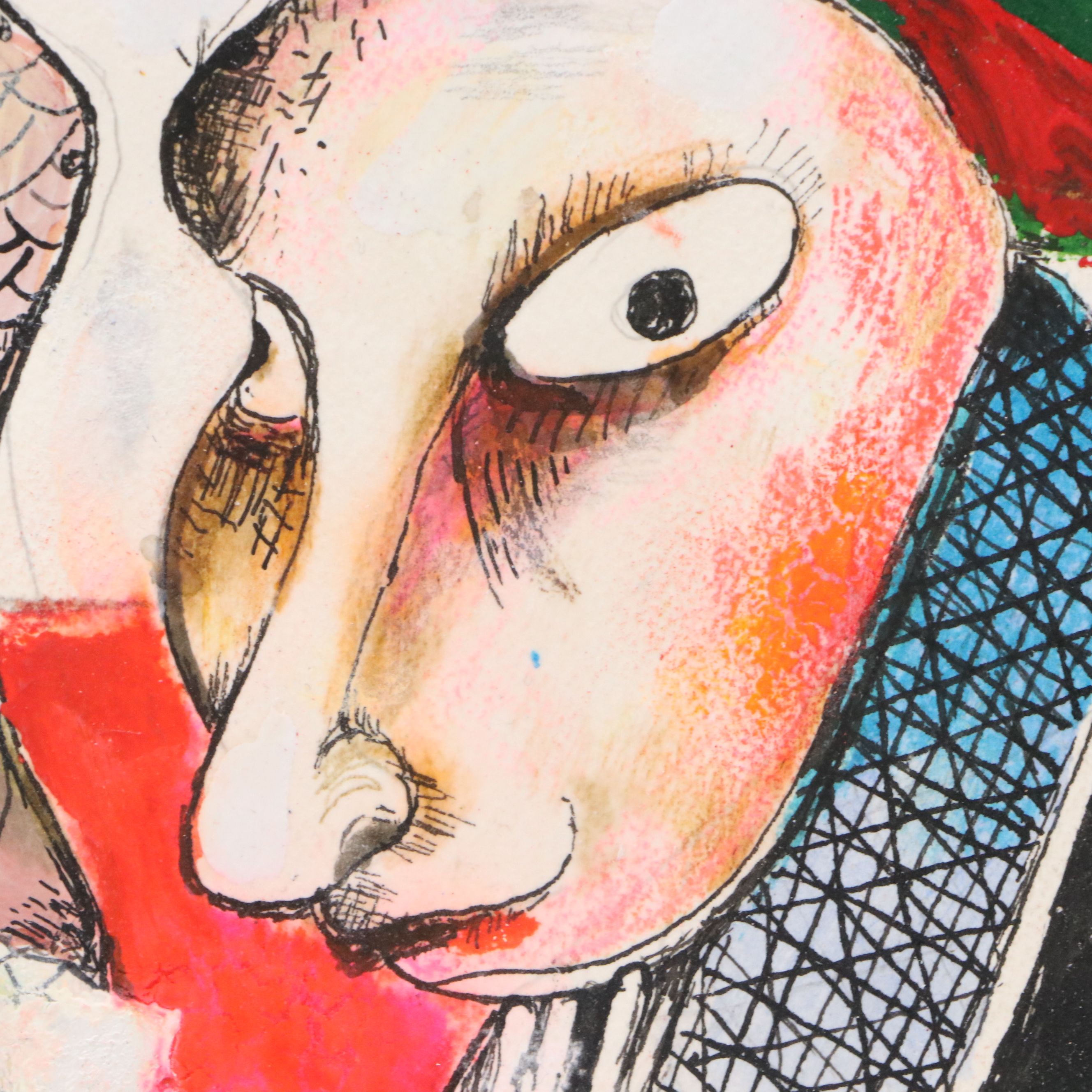 Nikolay Manuylov "Kuk" Surrealistic Oil Panting with Figures, 2024