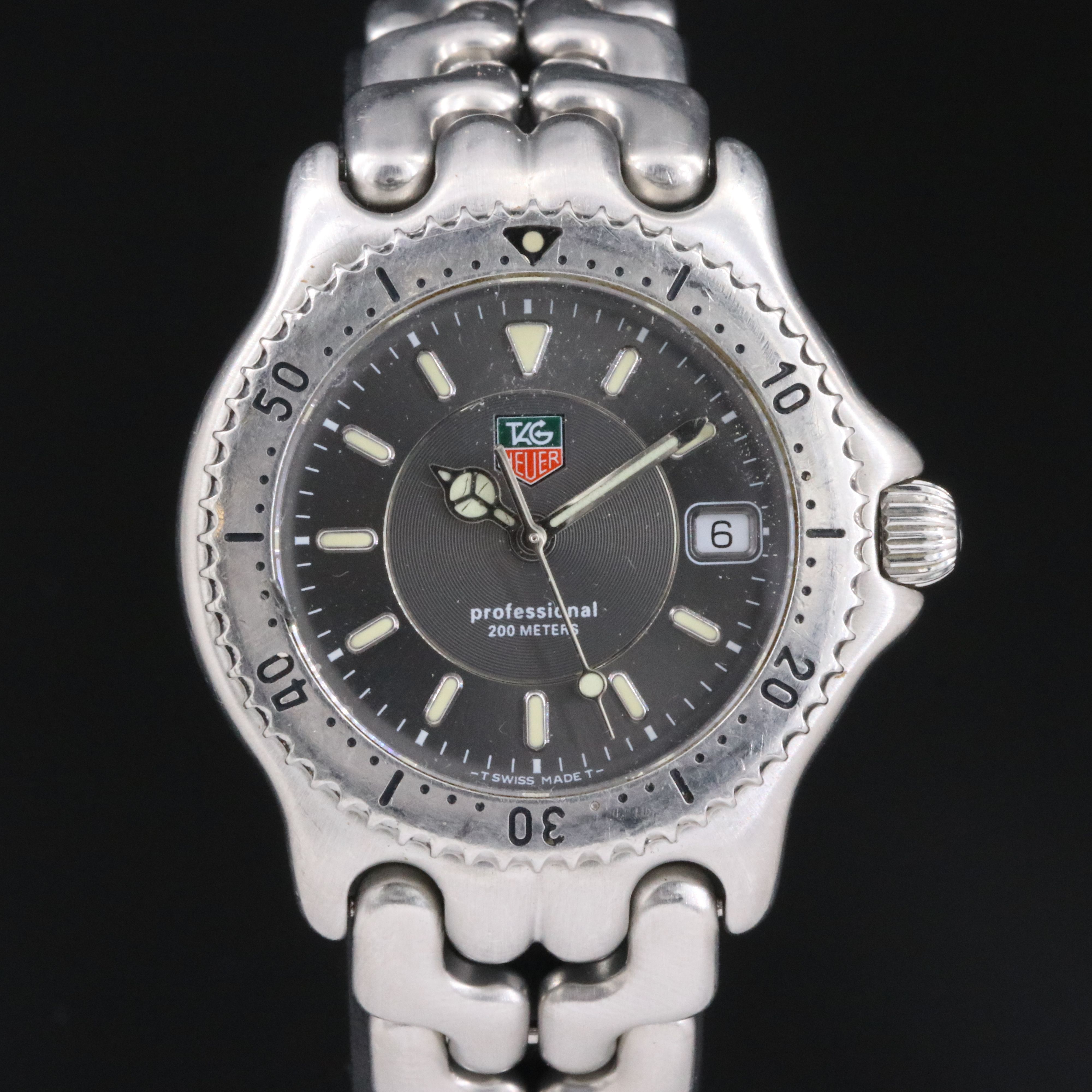 TAG Heuer 200M Professional Stainless Steel Date Quartz Watch