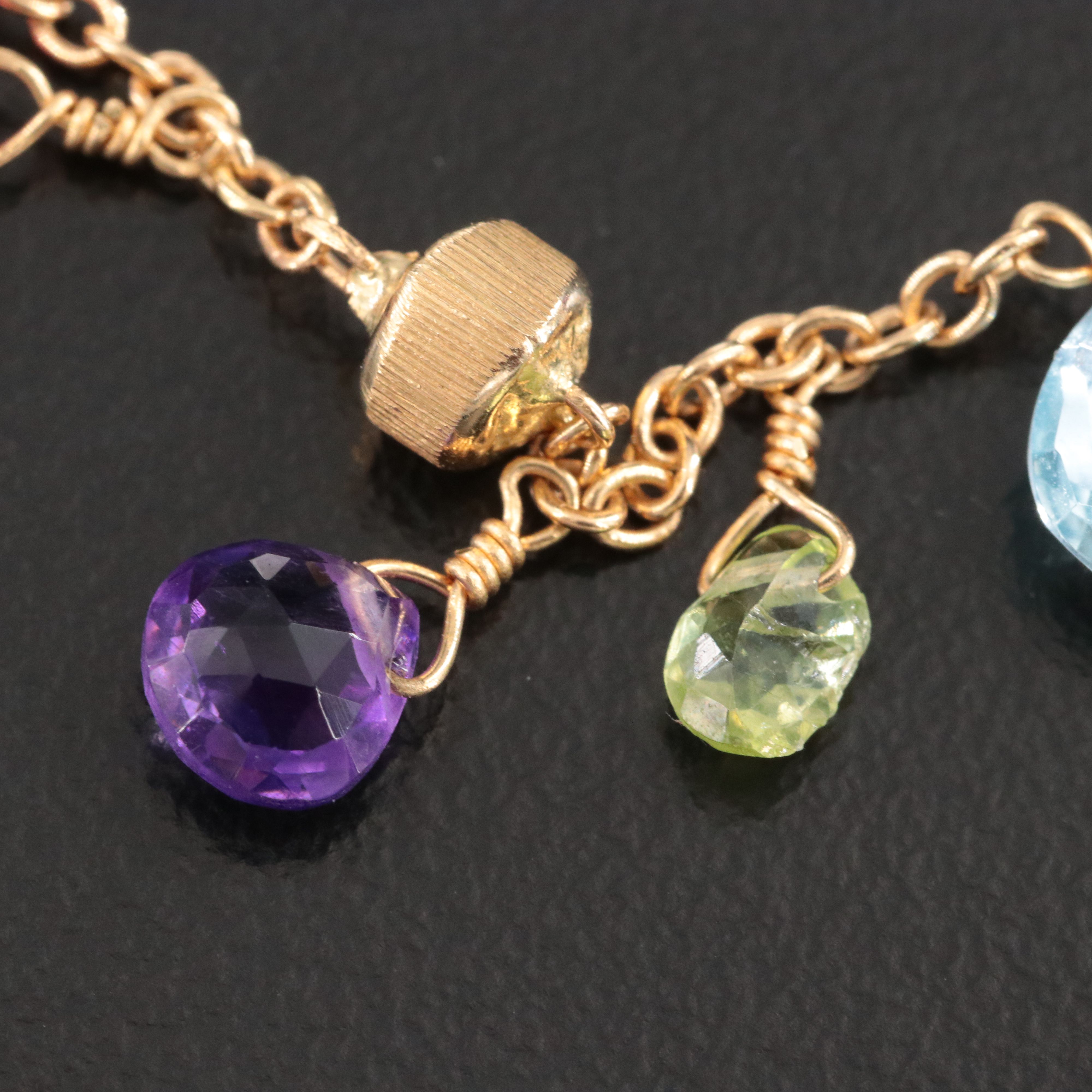 Marco Bicego Paradise 18K Gemstone Necklace and Drop Earrings