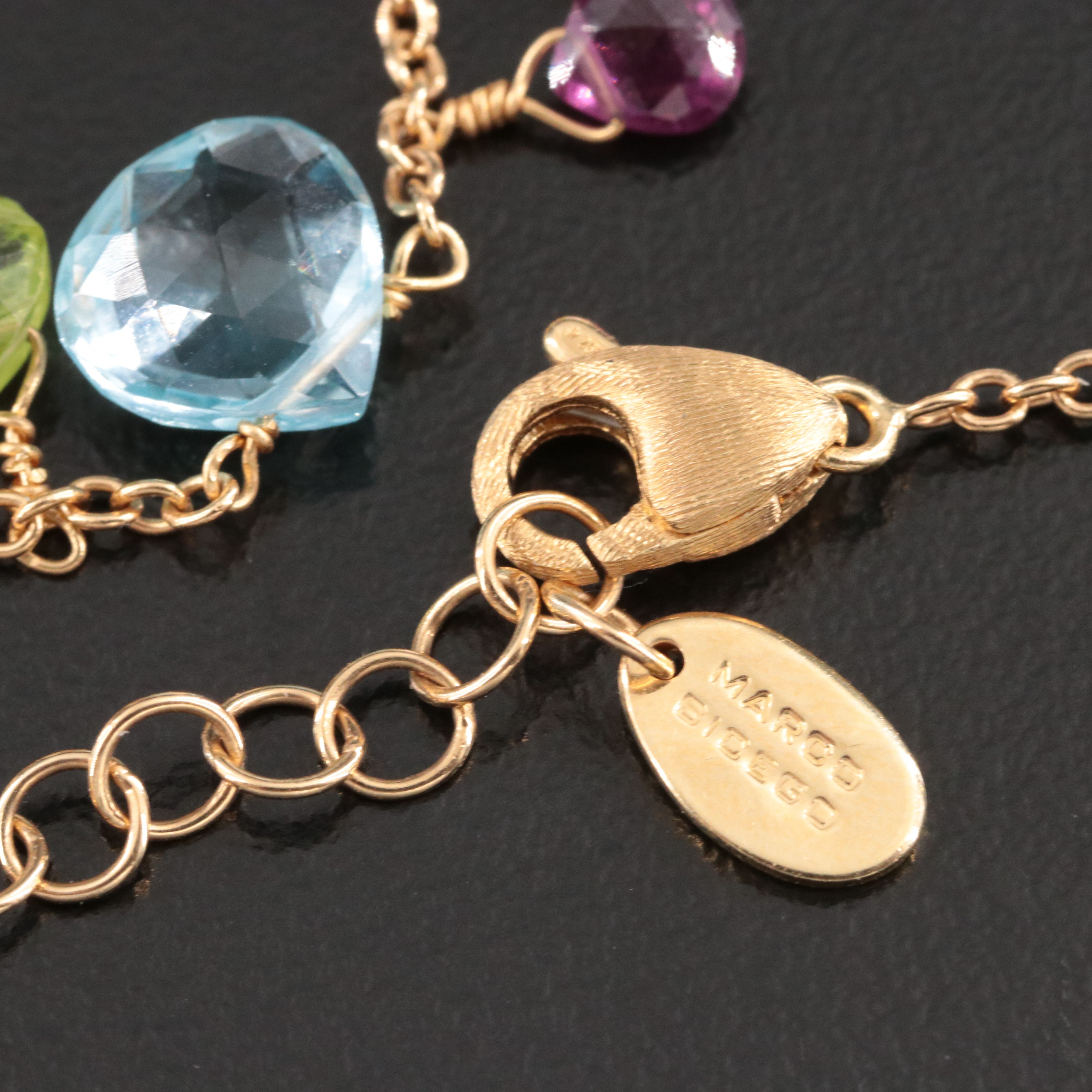 Marco Bicego Paradise 18K Gemstone Necklace and Drop Earrings