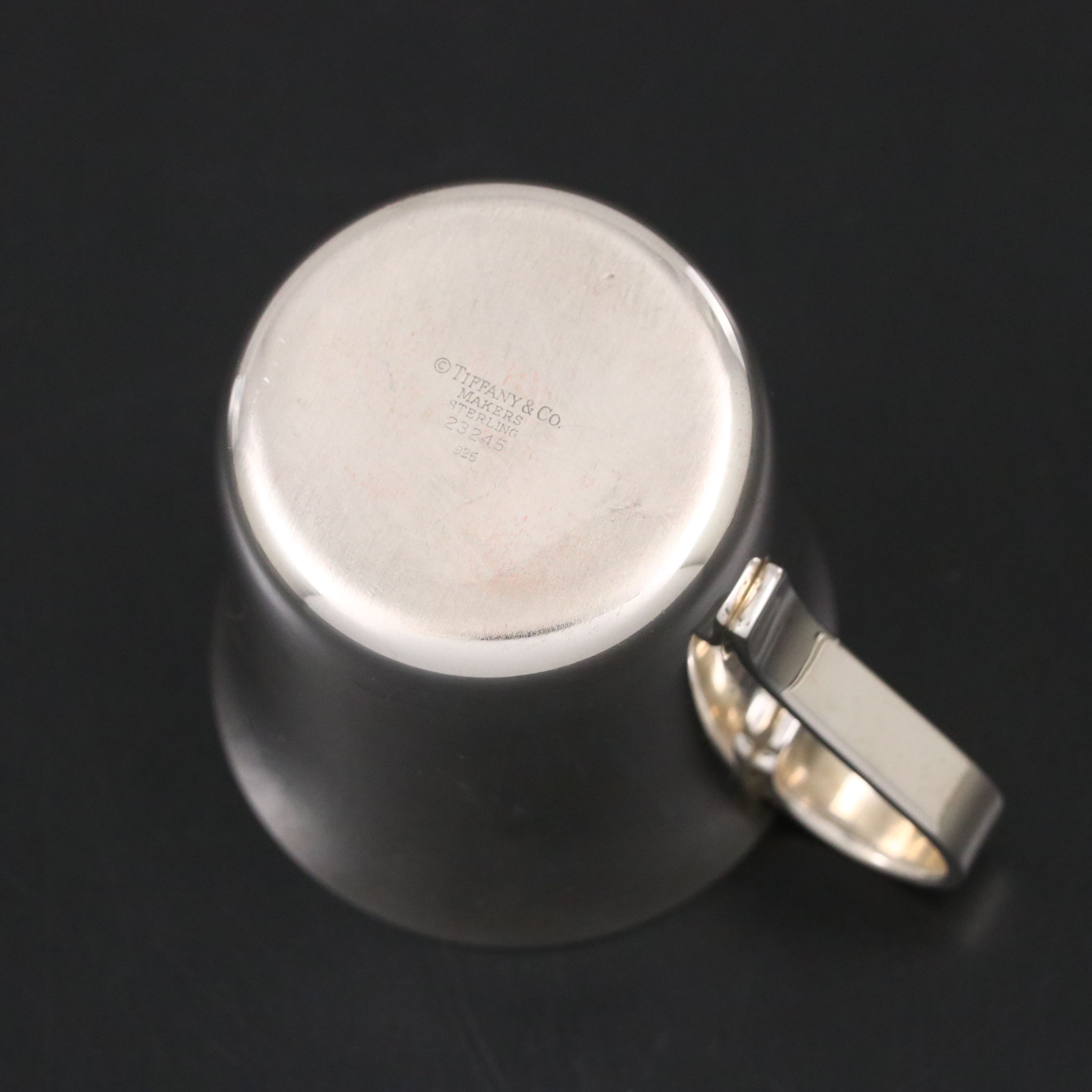 Tiffany & Co. Sterling Baby Cup with Forks, Key Rings and Pendant