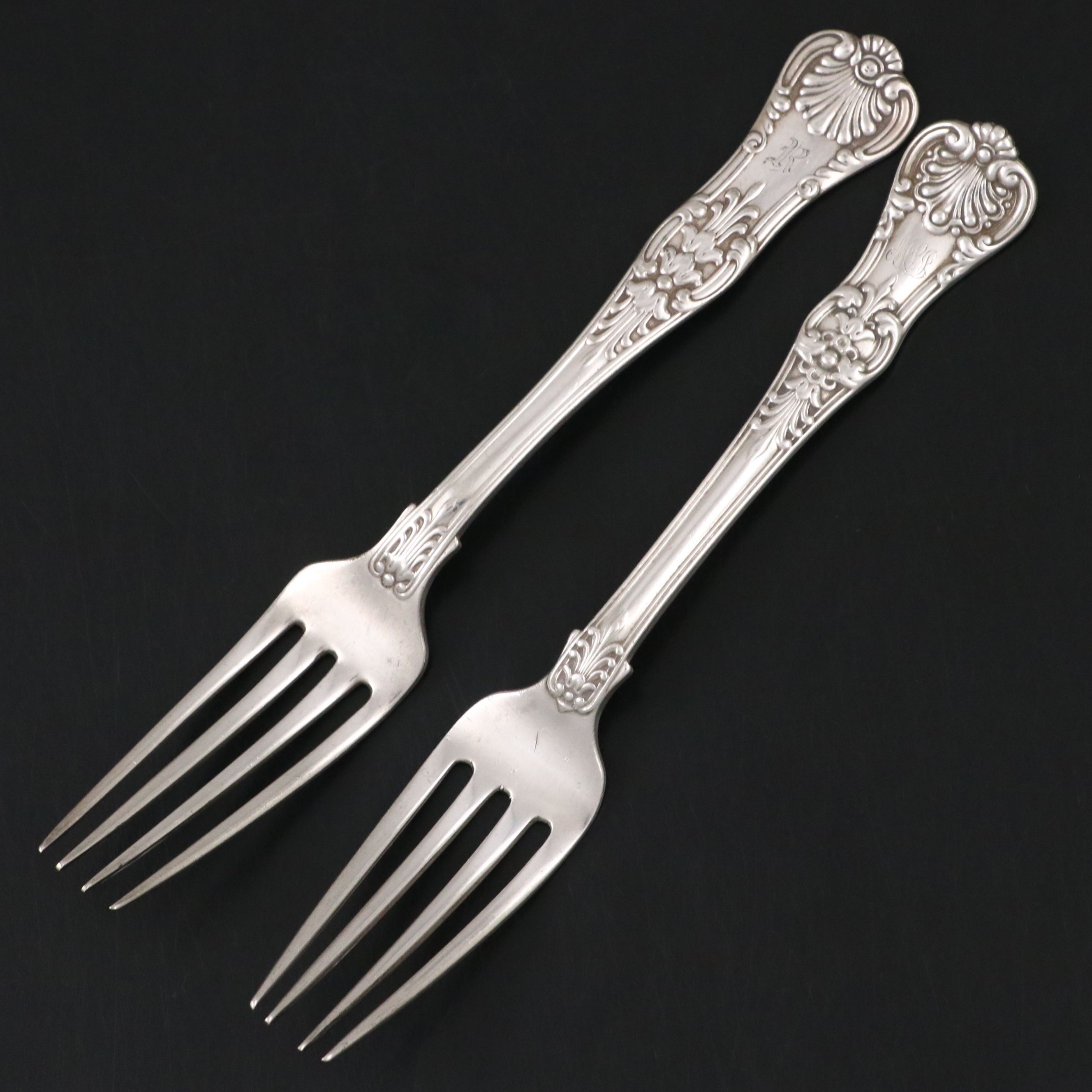 Tiffany & Co. Sterling Baby Cup with Forks, Key Rings and Pendant