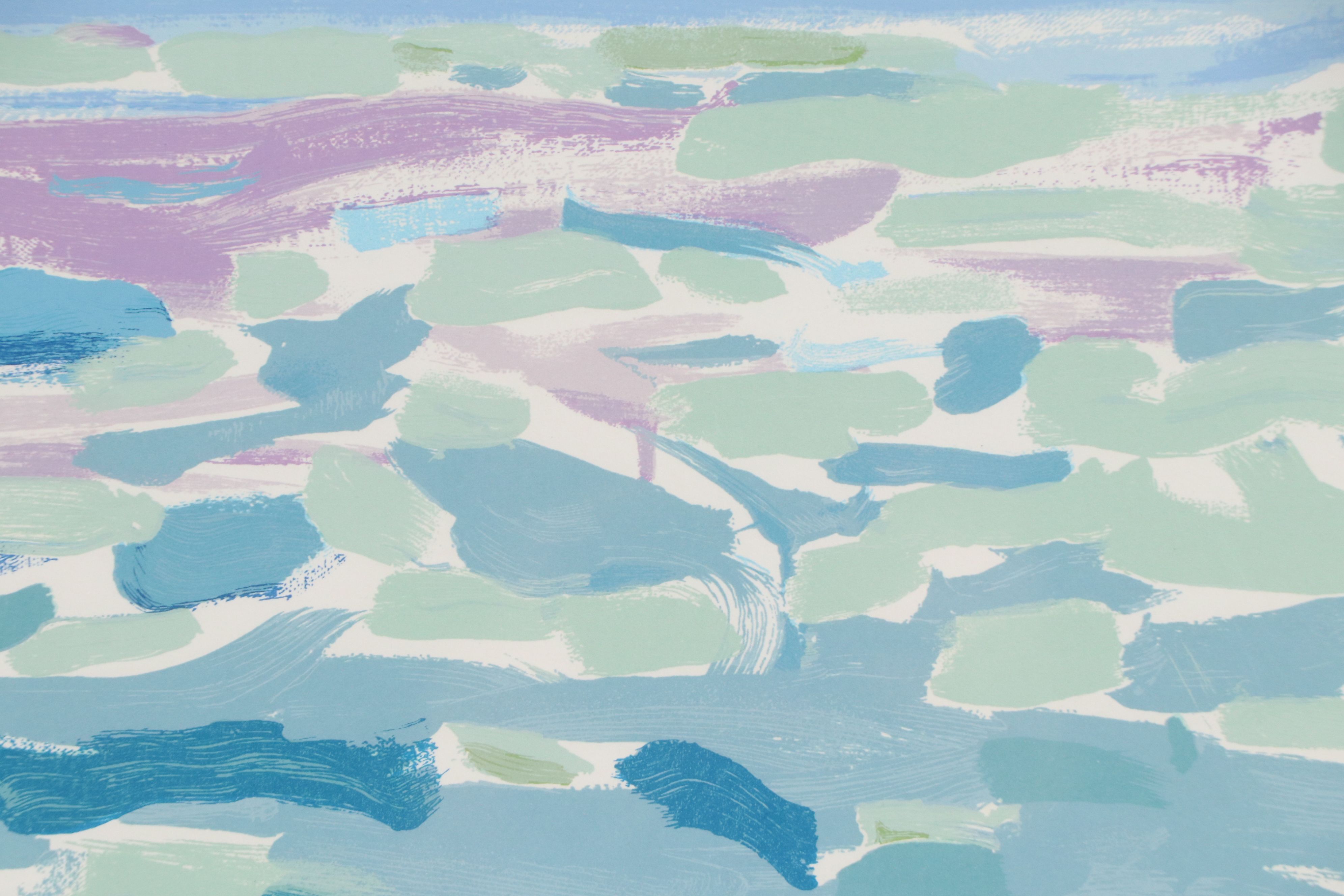 Neil Blair Walden Blaine Serigraph "Sunset and Sailboat"