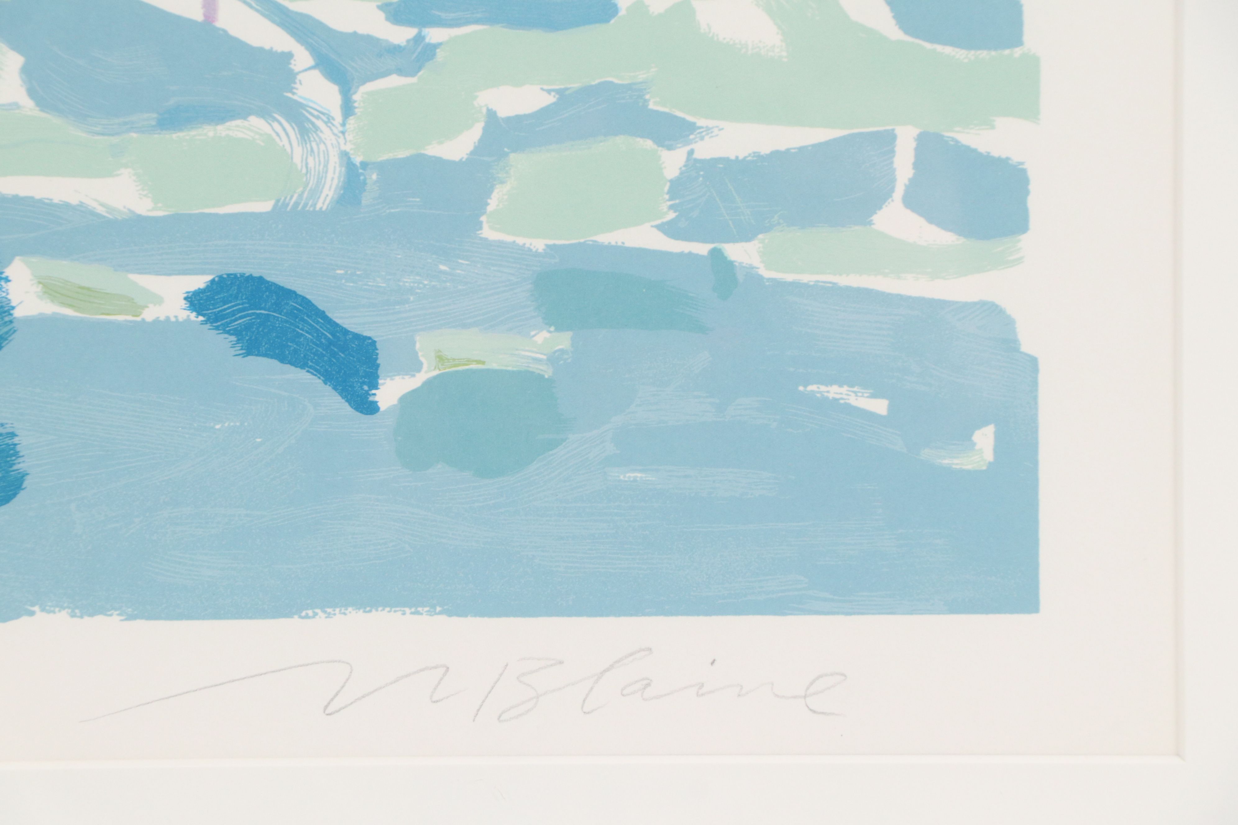 Neil Blair Walden Blaine Serigraph "Sunset and Sailboat"