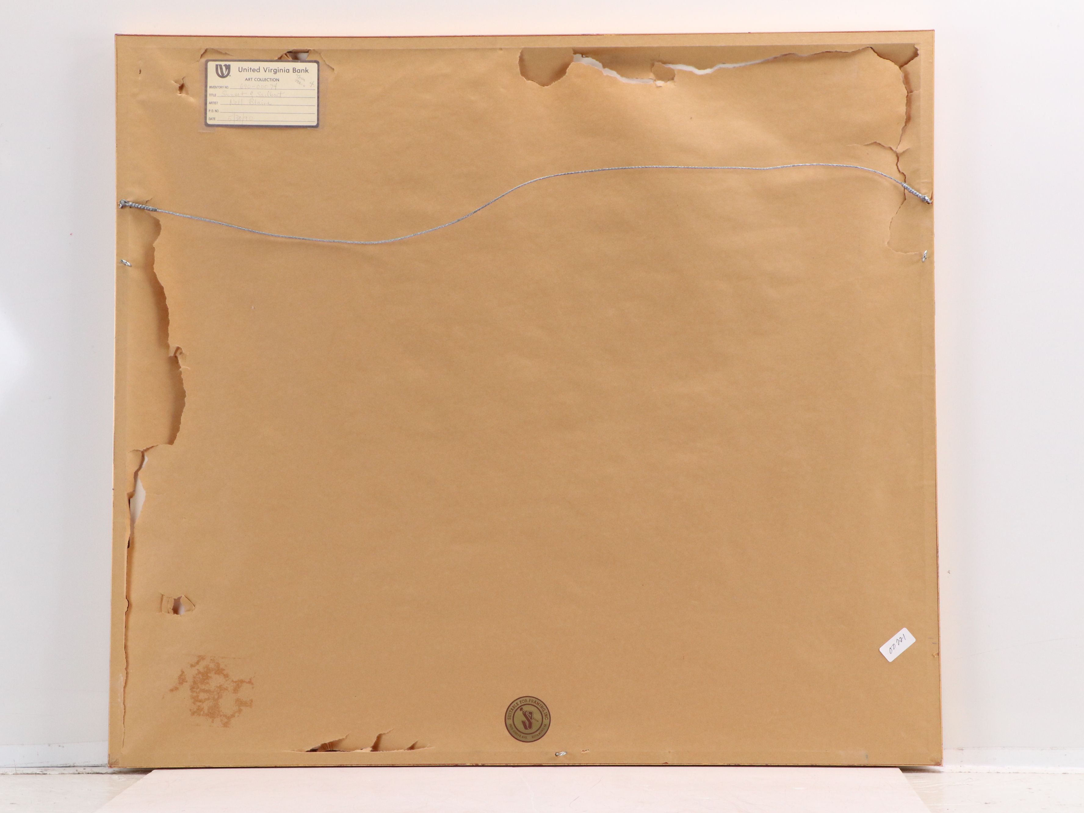 Neil Blair Walden Blaine Serigraph "Sunset and Sailboat"