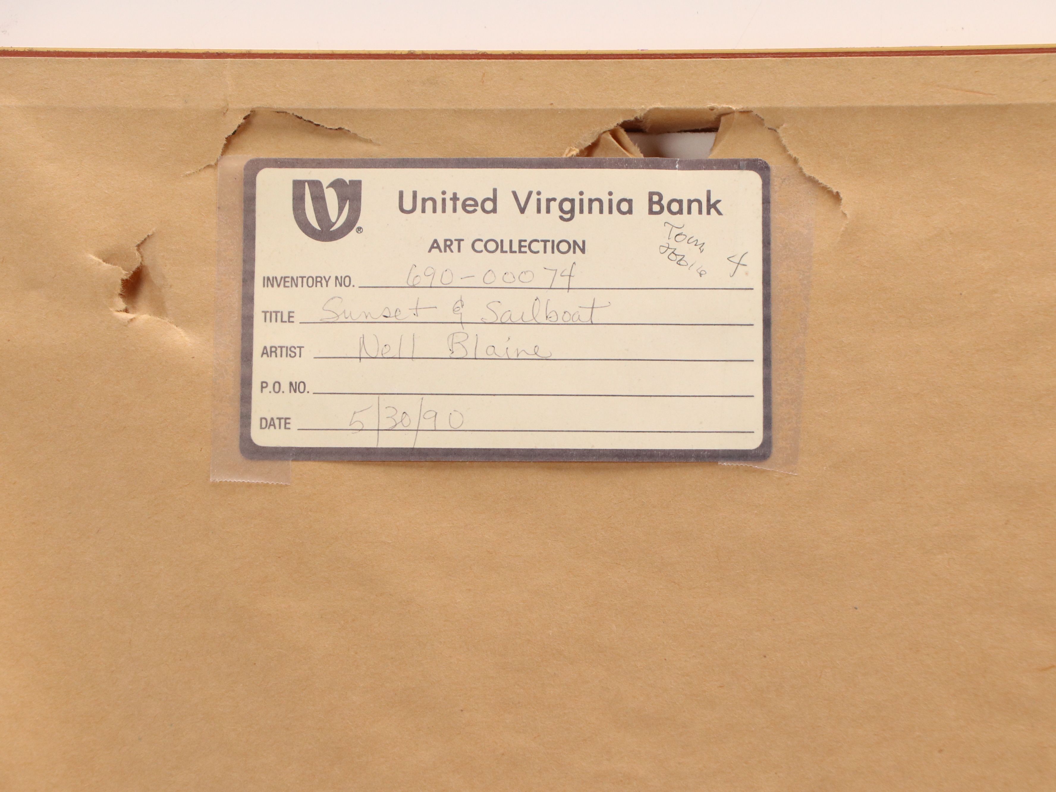 Neil Blair Walden Blaine Serigraph "Sunset and Sailboat"