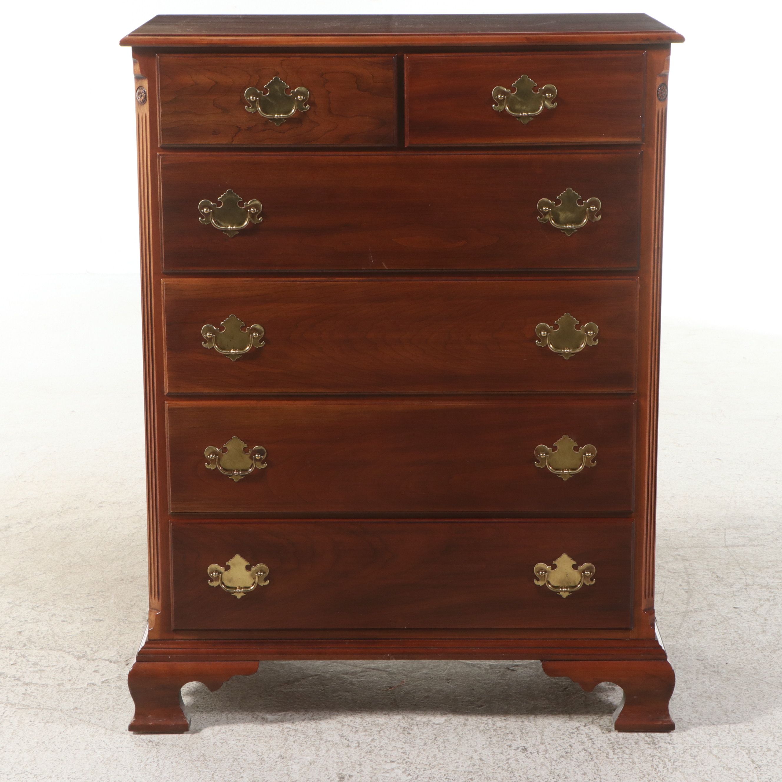 Statton Trutype "Centennial" Cherry Tall Chest of Drawers