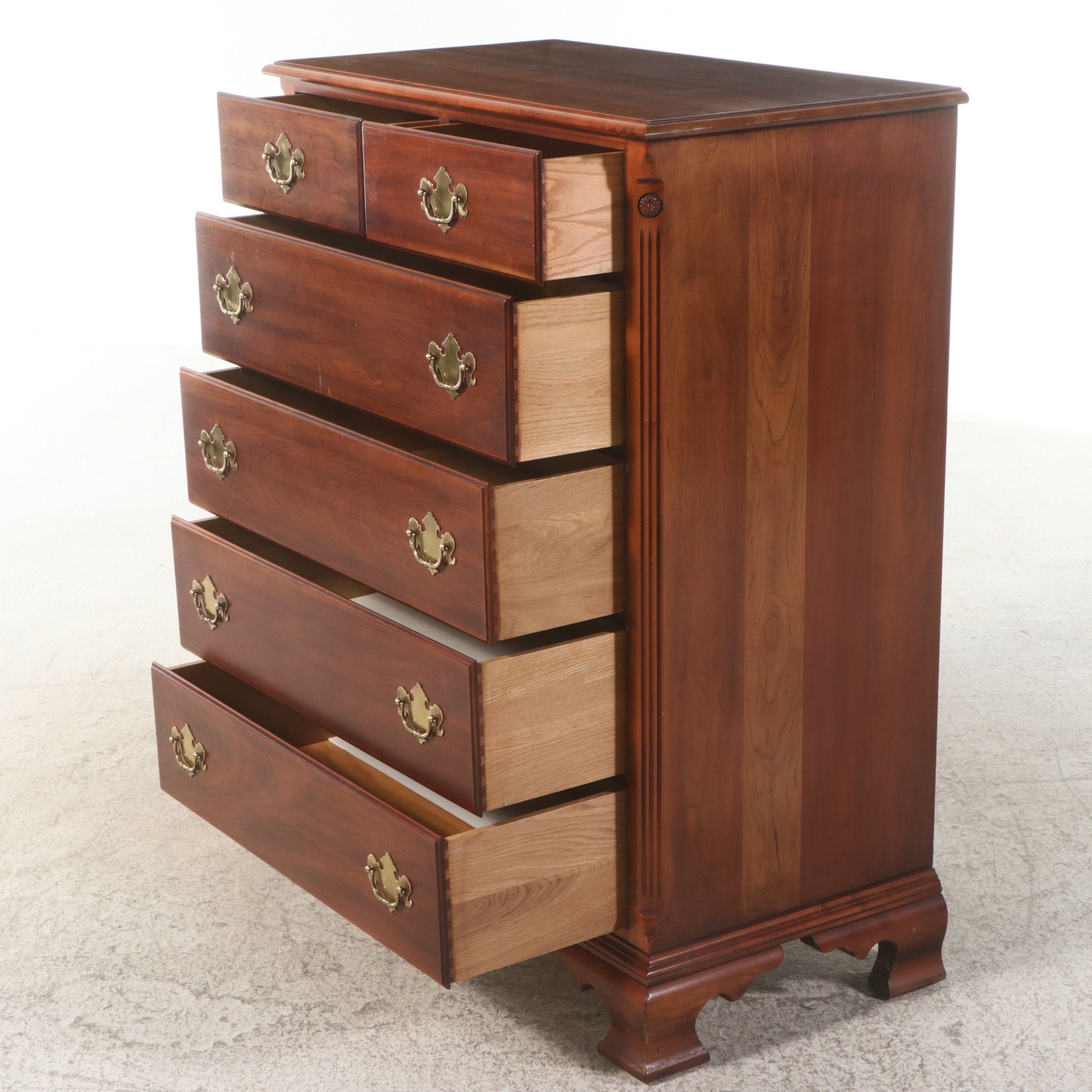 Statton Trutype "Centennial" Cherry Tall Chest of Drawers