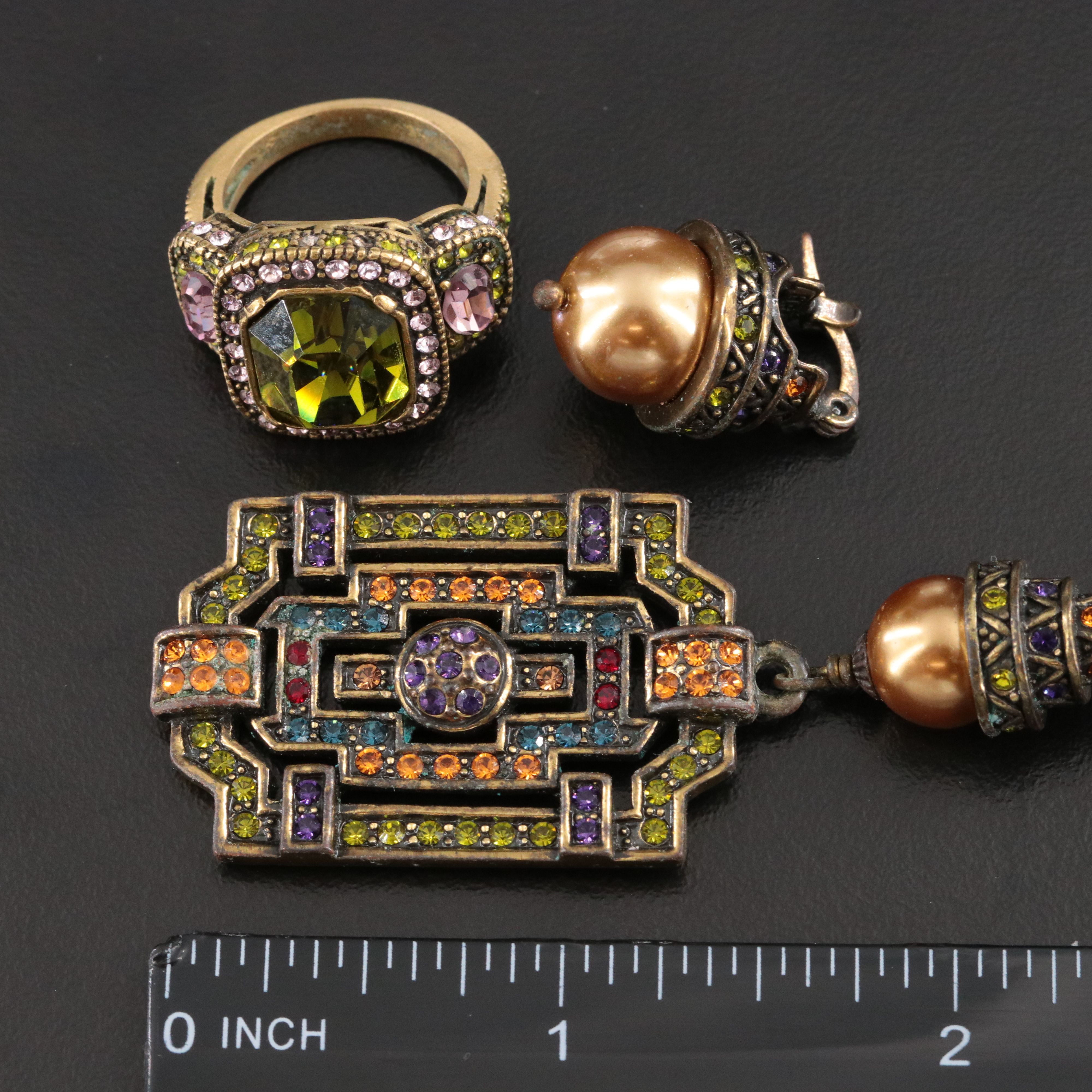 Heidi Daus Crystal and Faux Pearl Jewelry