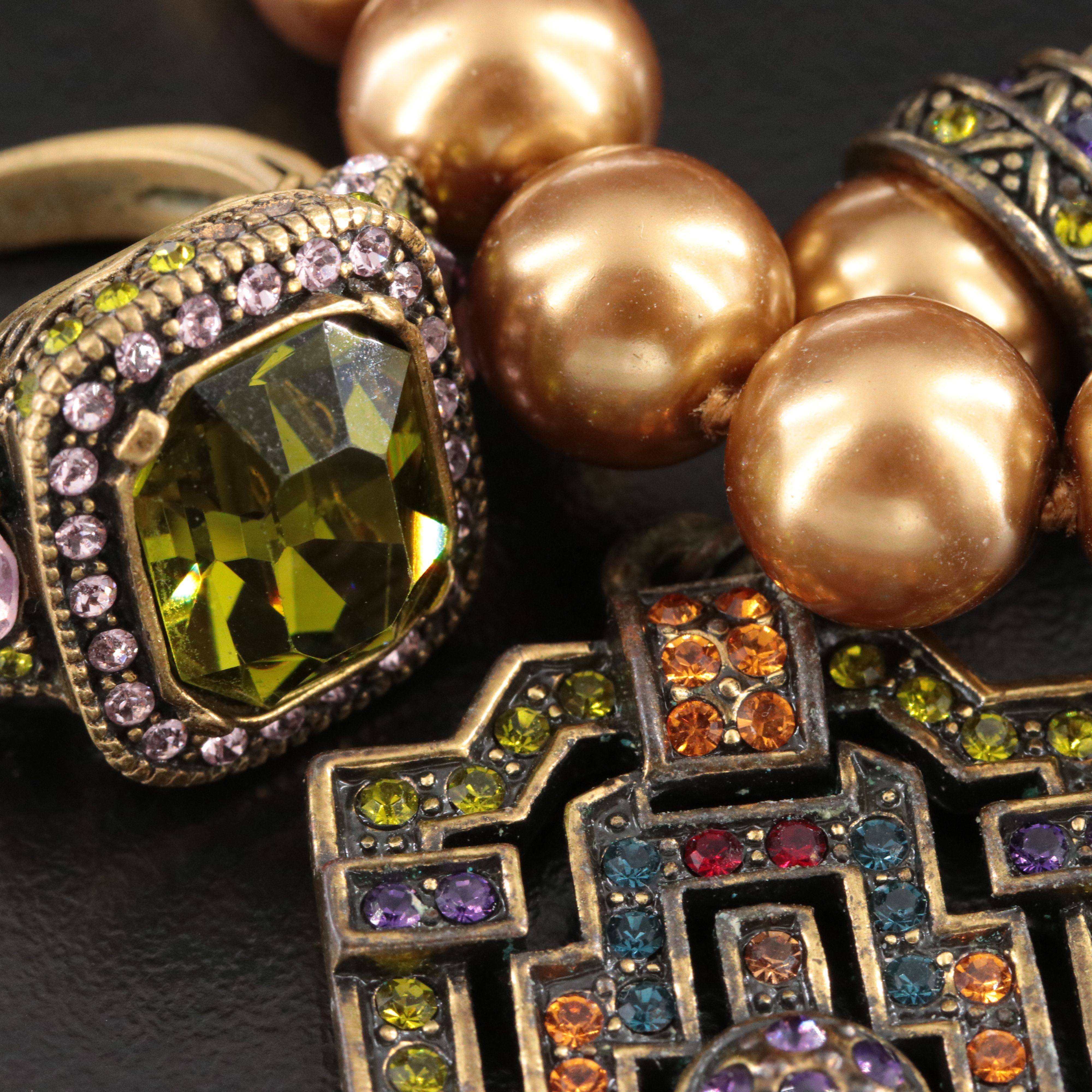 Heidi Daus Crystal and Faux Pearl Jewelry