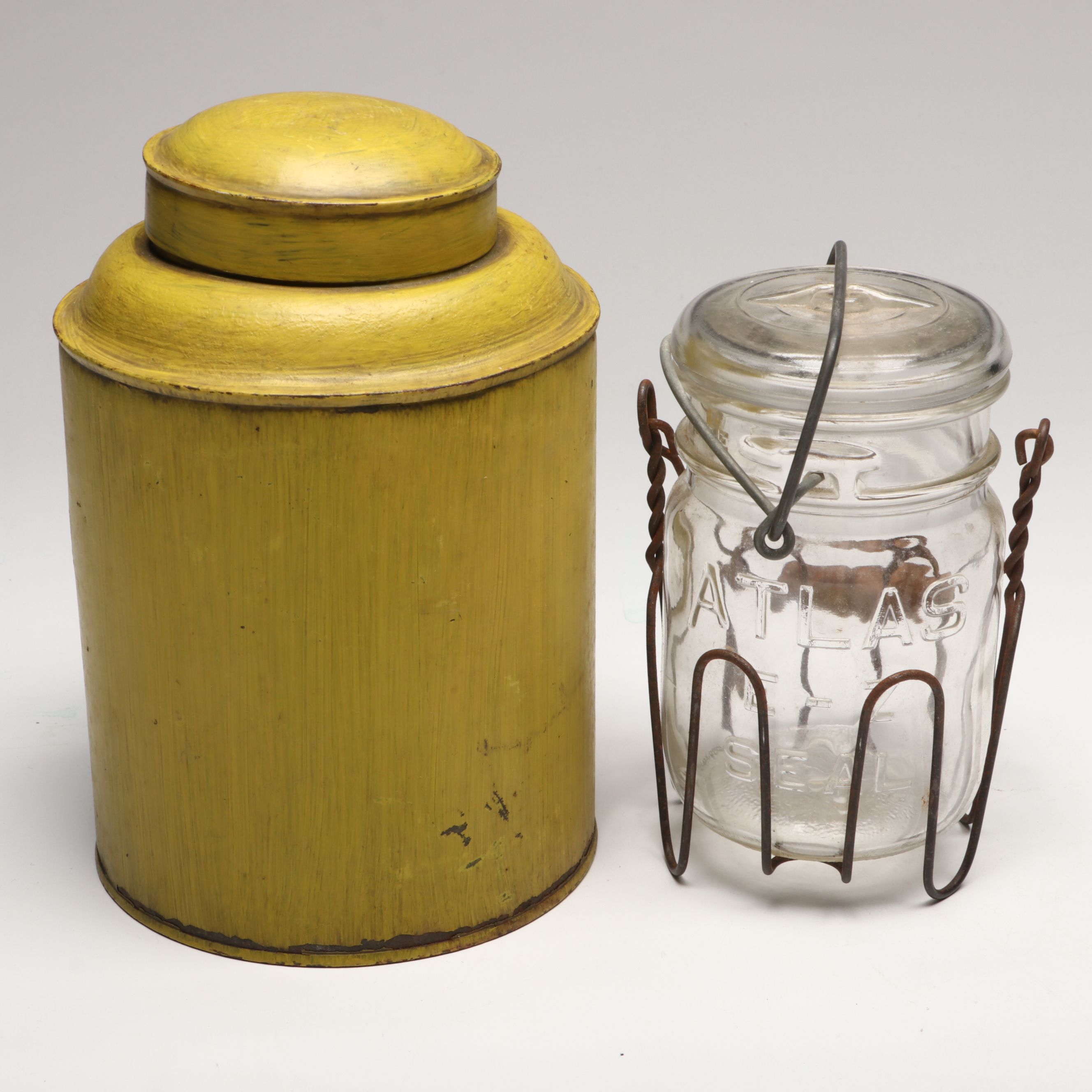 Hershey's Cocoa Tin, Ball Jars and More Antique and Vintage Containers