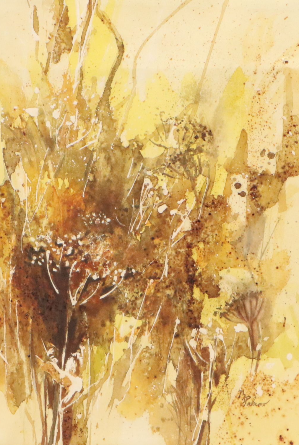 M. Palermo Abstract Watercolor Painting, Late 20th/21st Century