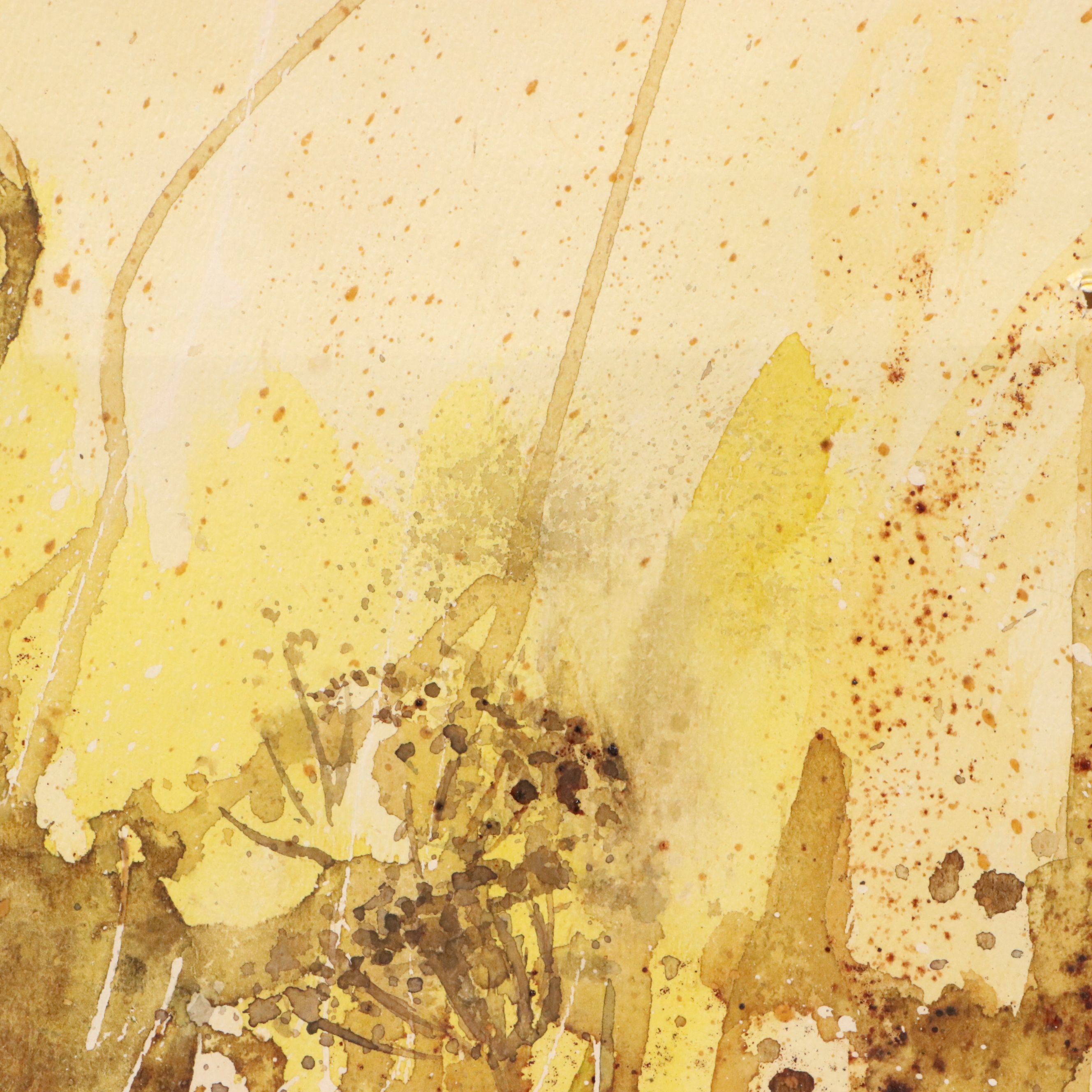 M. Palermo Abstract Watercolor Painting, Late 20th/21st Century