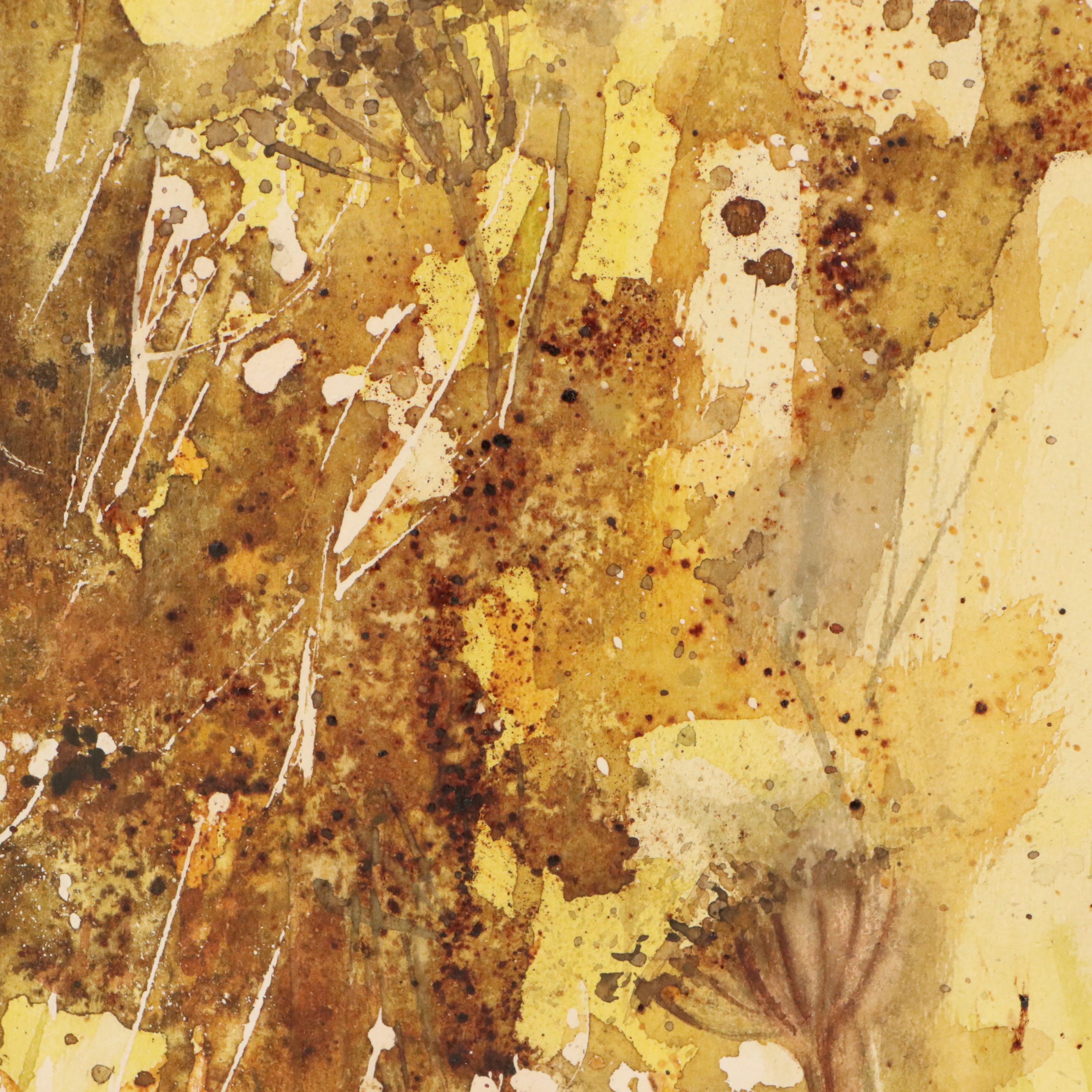 M. Palermo Abstract Watercolor Painting, Late 20th/21st Century