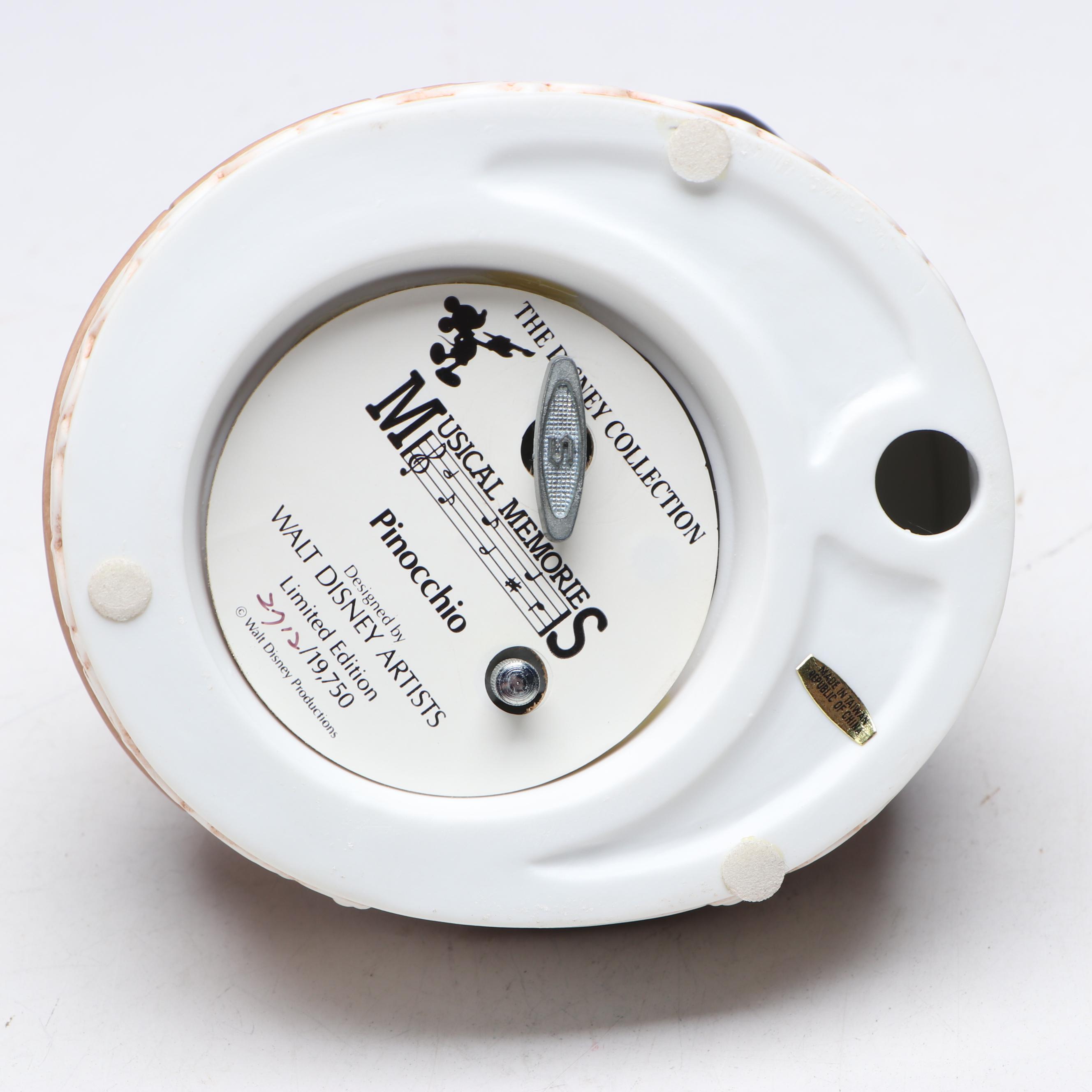 The Disney Collection Music Box with Jiminy Cricket and Blue Fairy Figures