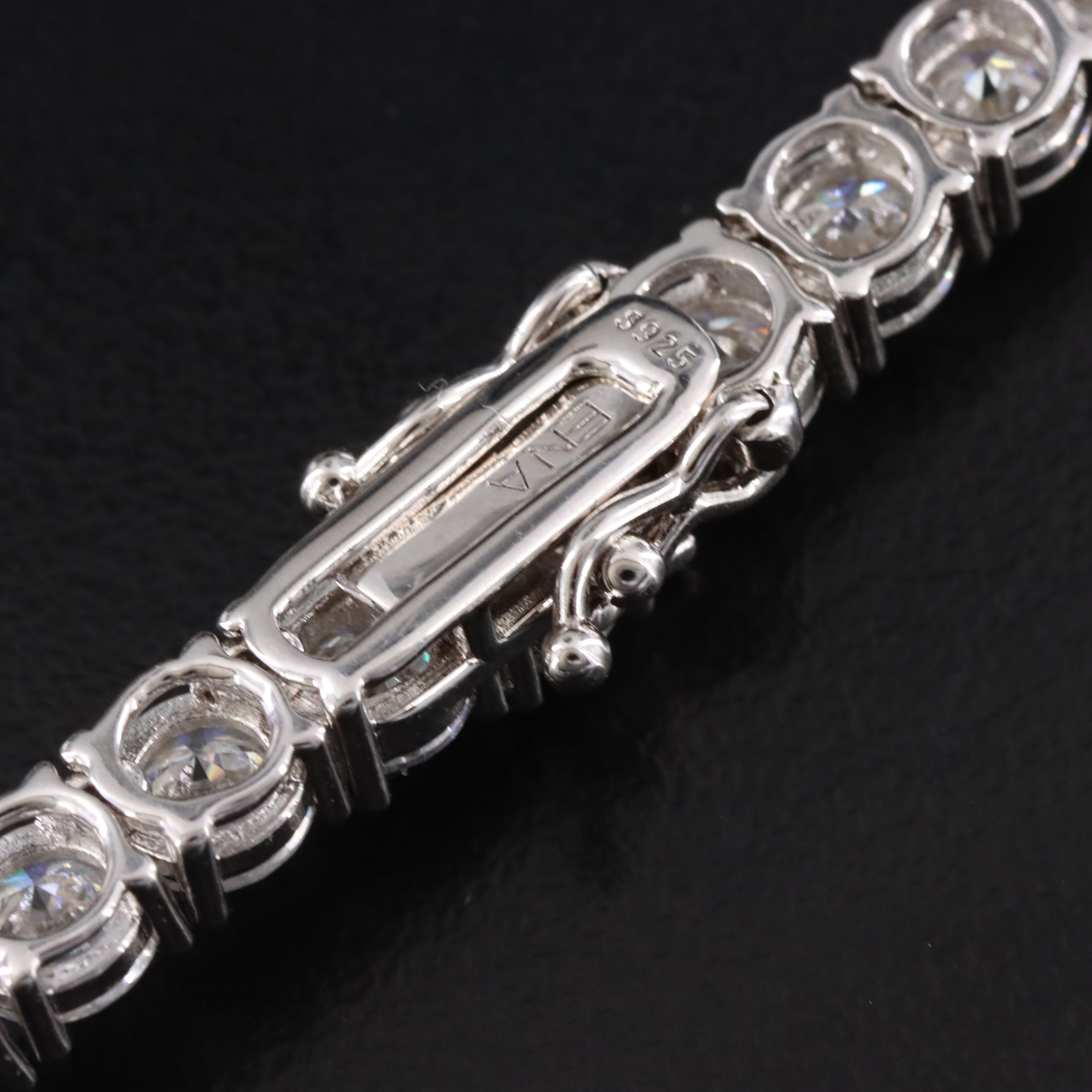 Sterling Moissanite Line Necklace
