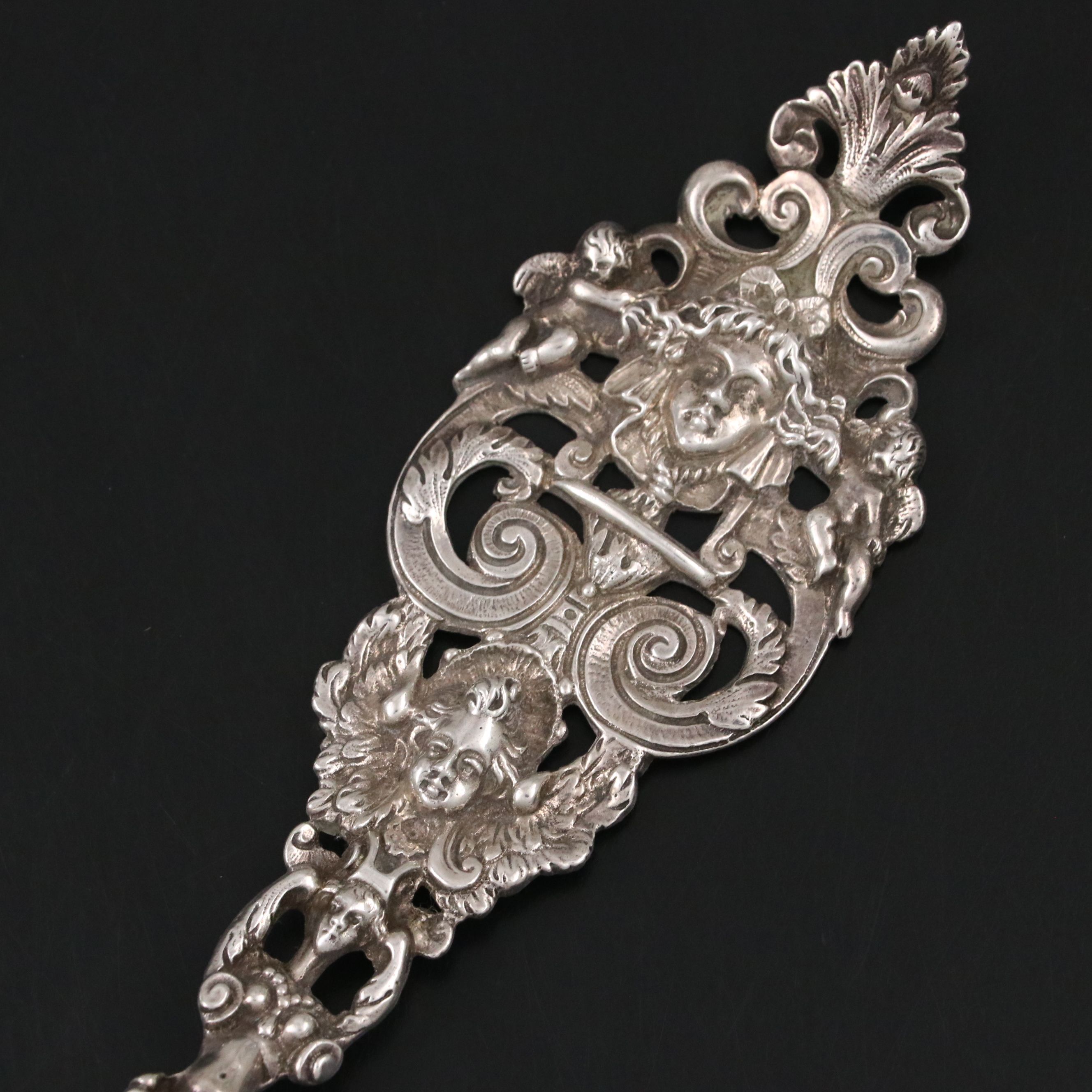 Ferdinand Fuchs & Bros American Sterling Silver Serving Spoon, Late 19th C.