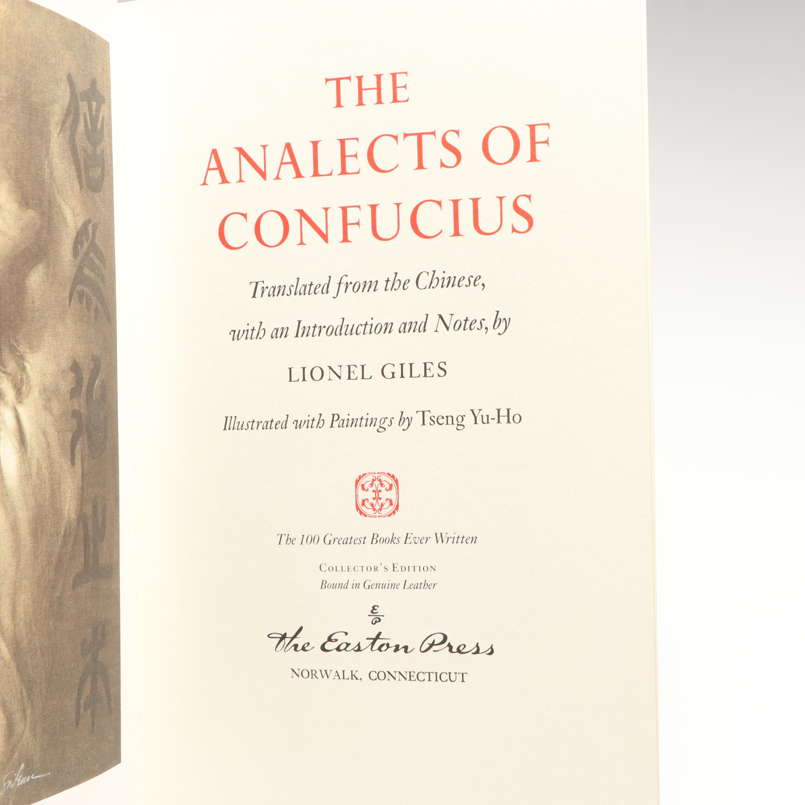 "Analects of Confucius," "The Art of War" and "Psychology of the Unconscious"