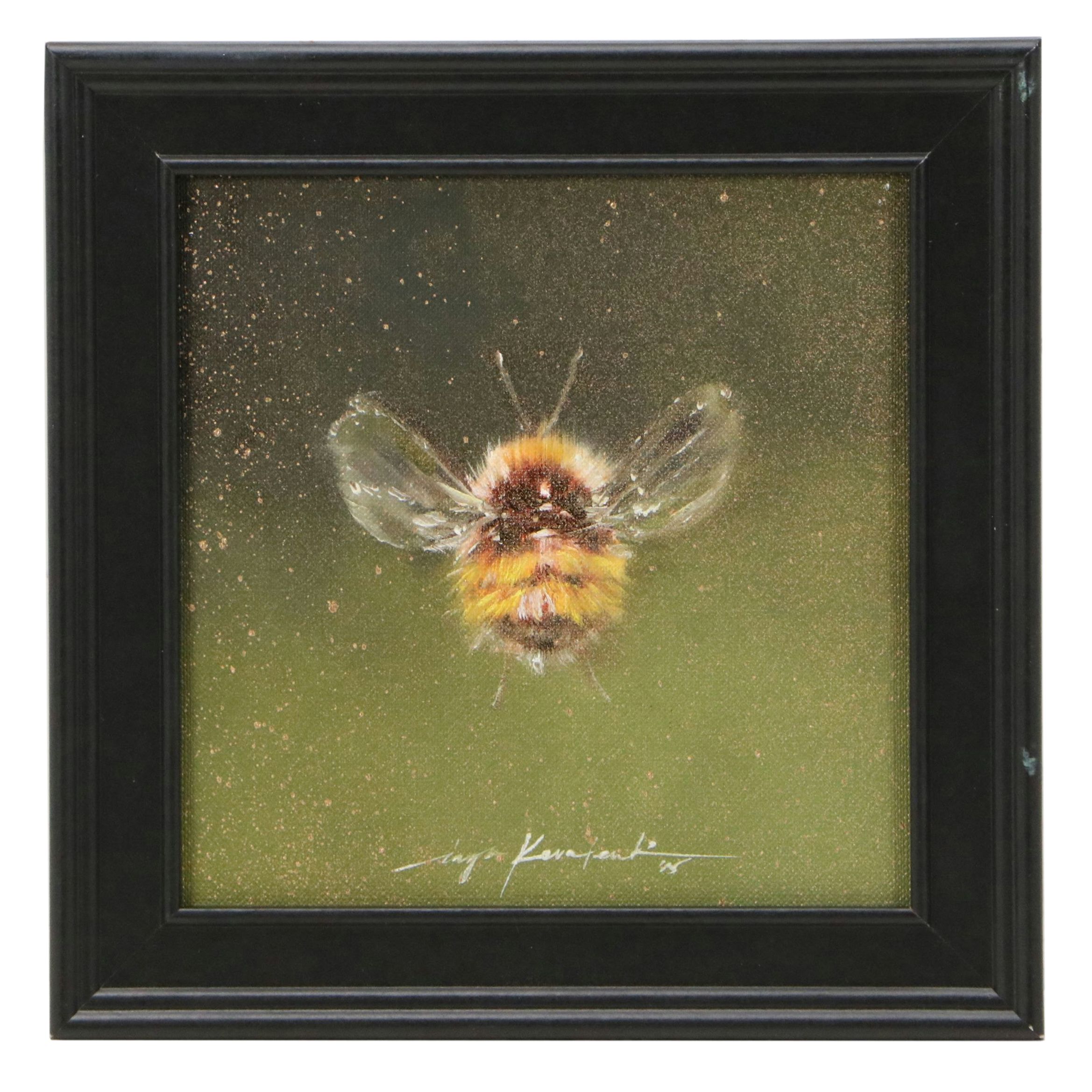 Inga Kovalenko Oil Painting of Bee, 2026