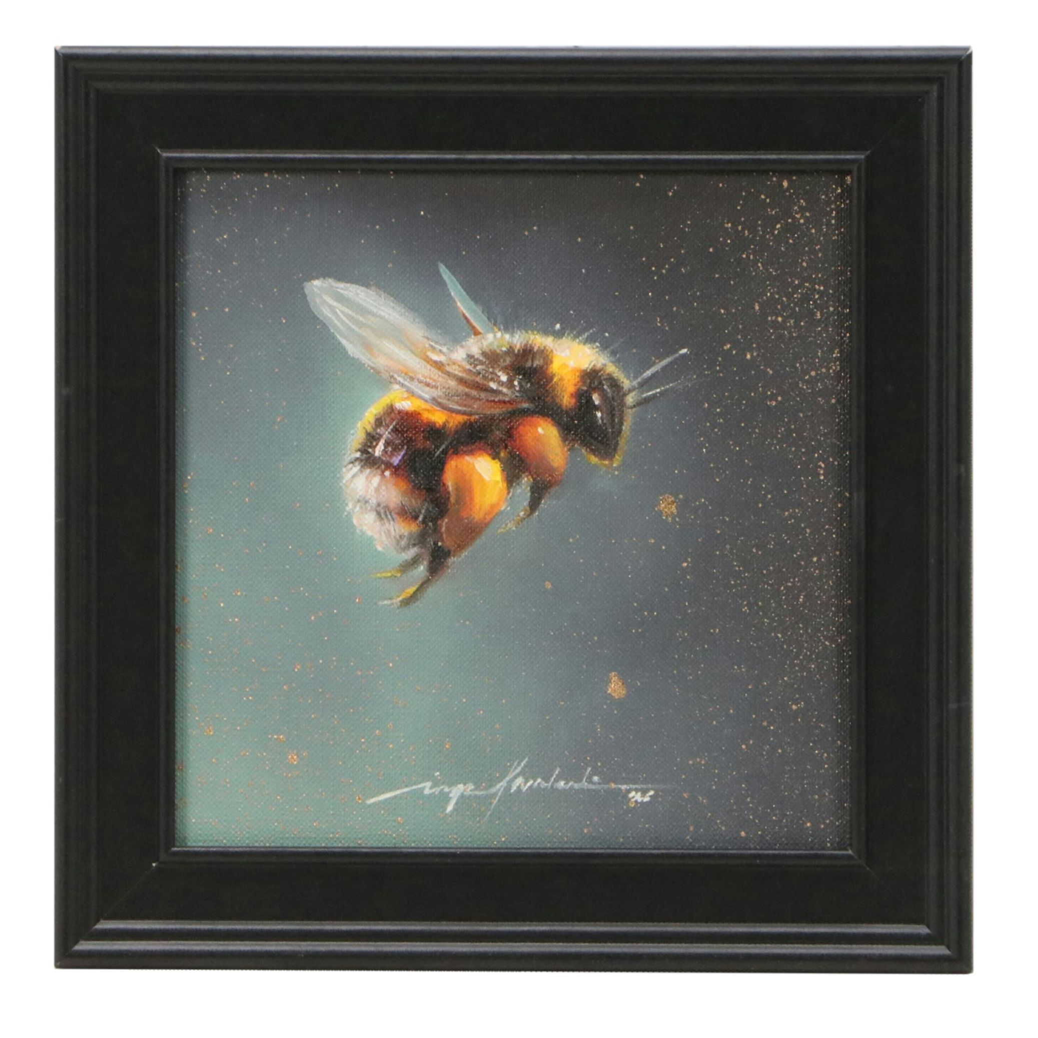 Inga Kovalenko Oil Painting of Bee, 2026