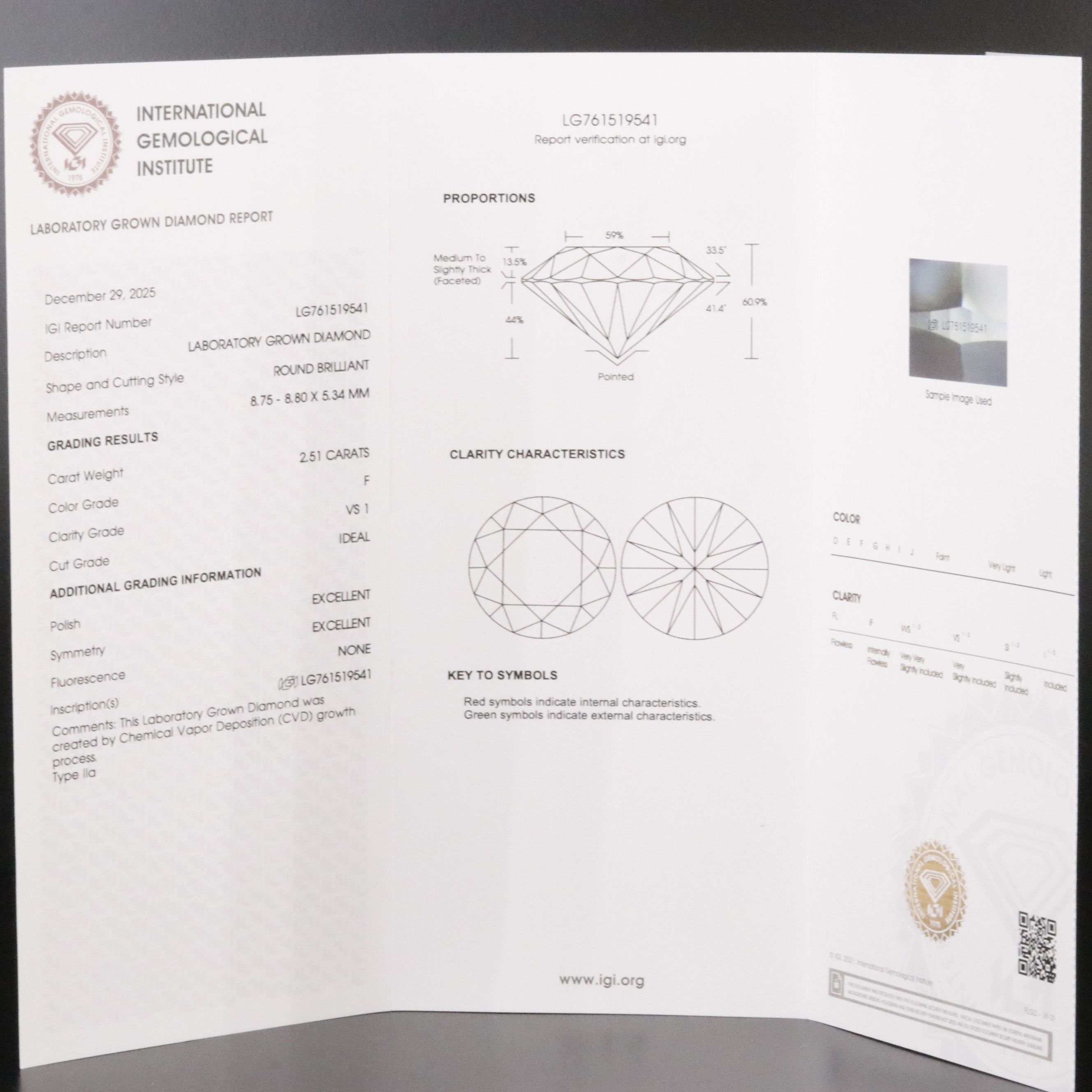 14K 5.03 CTW Lab Grown Diamond Solitaire Earrings with IGI Reports