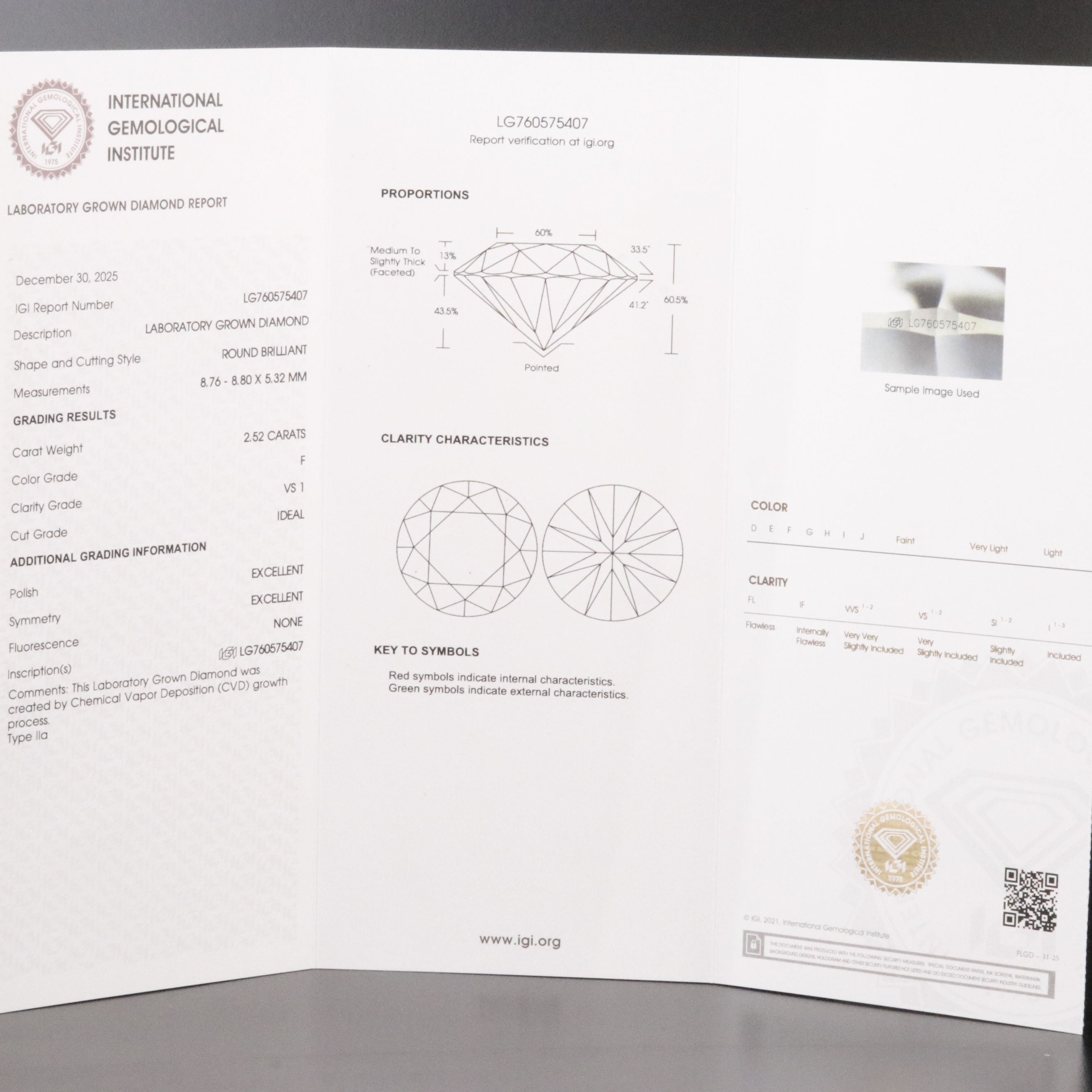 14K 5.03 CTW Lab Grown Diamond Solitaire Earrings with IGI Reports