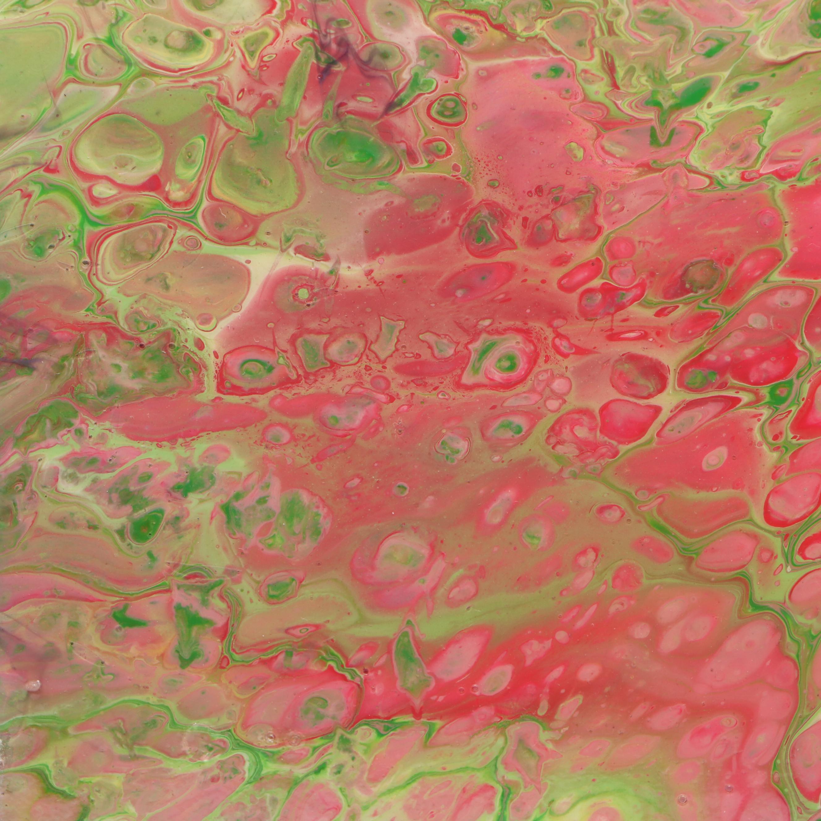 Contemporary Multicolor Acrylic Pour Painting