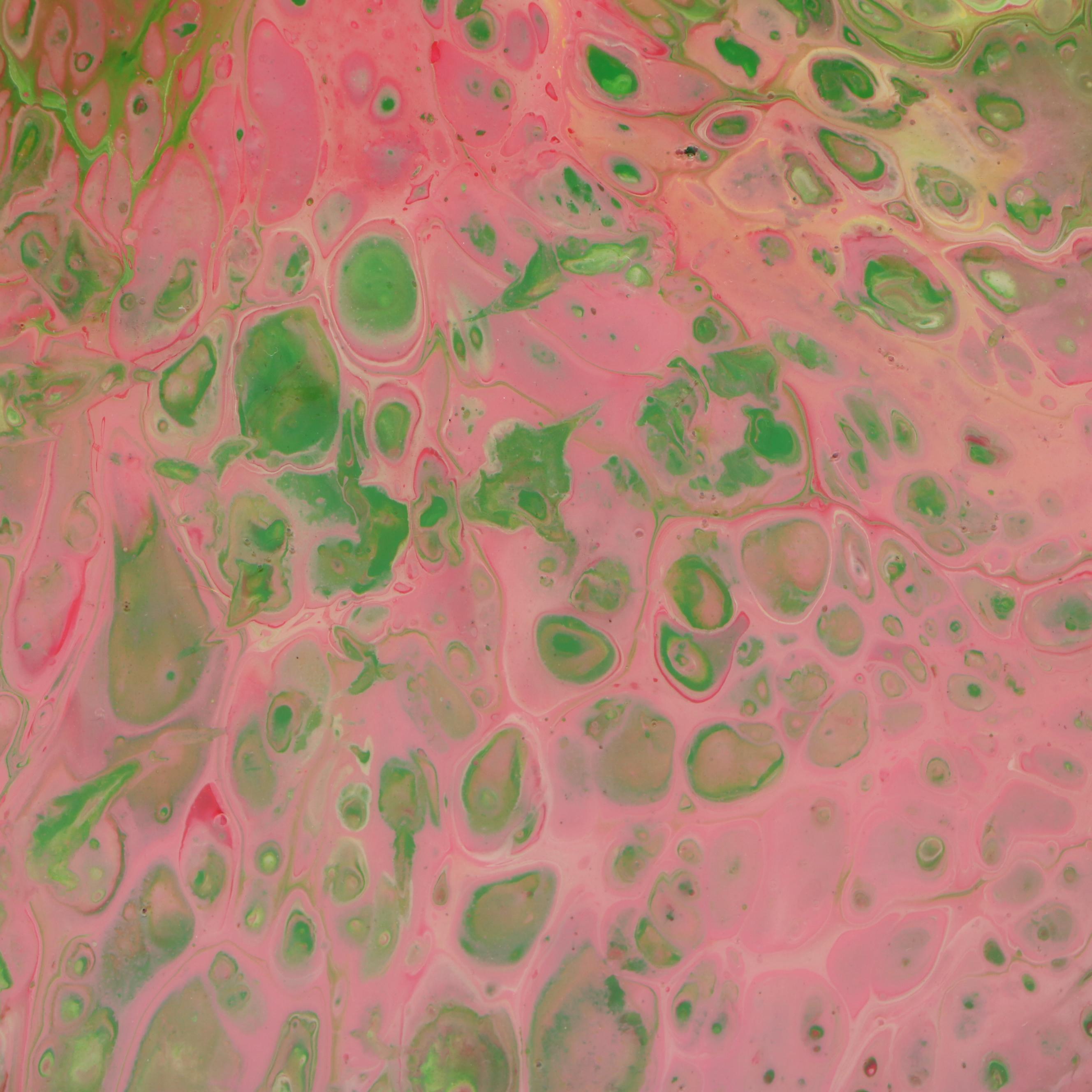 Contemporary Multicolor Acrylic Pour Painting