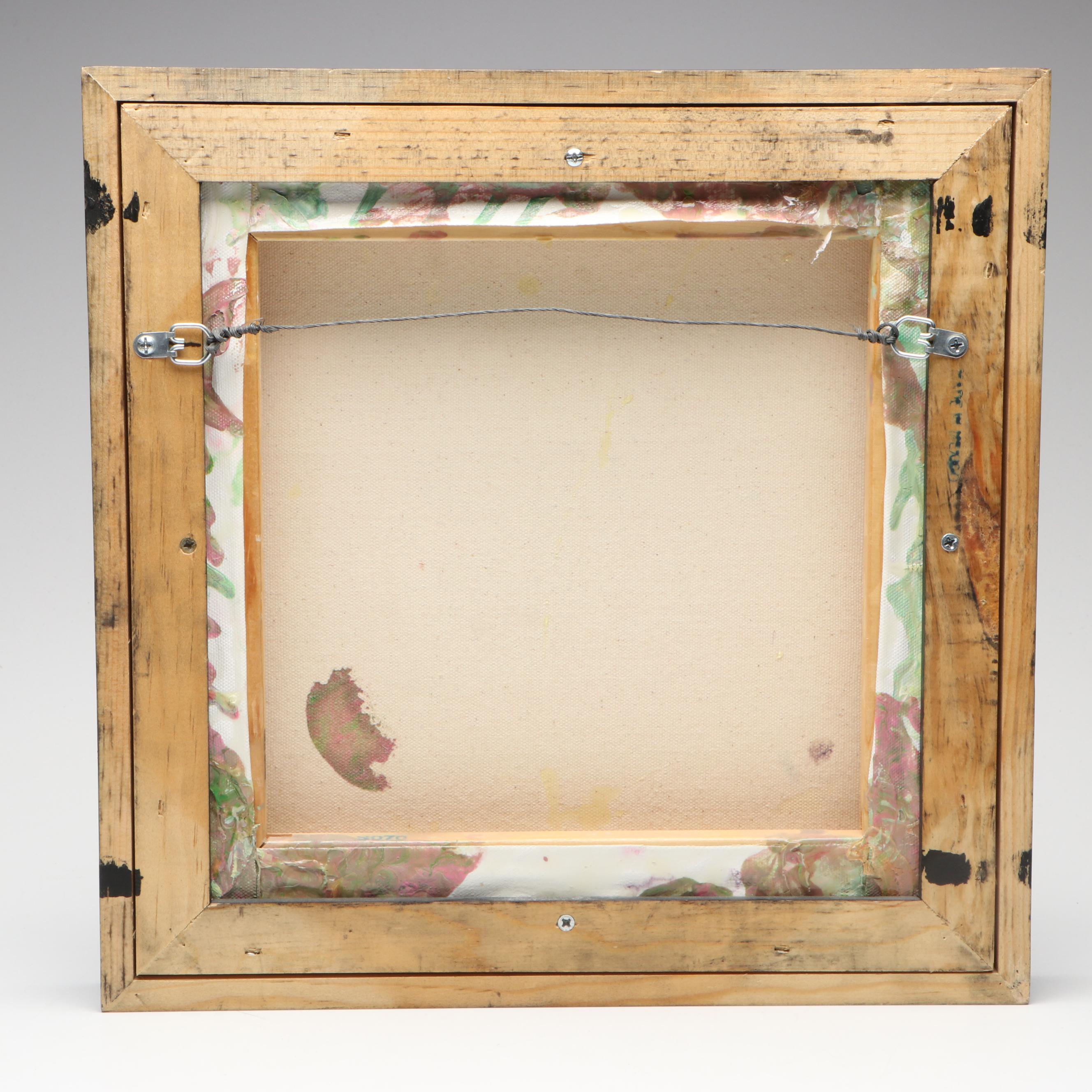 Contemporary Multicolor Acrylic Pour Painting