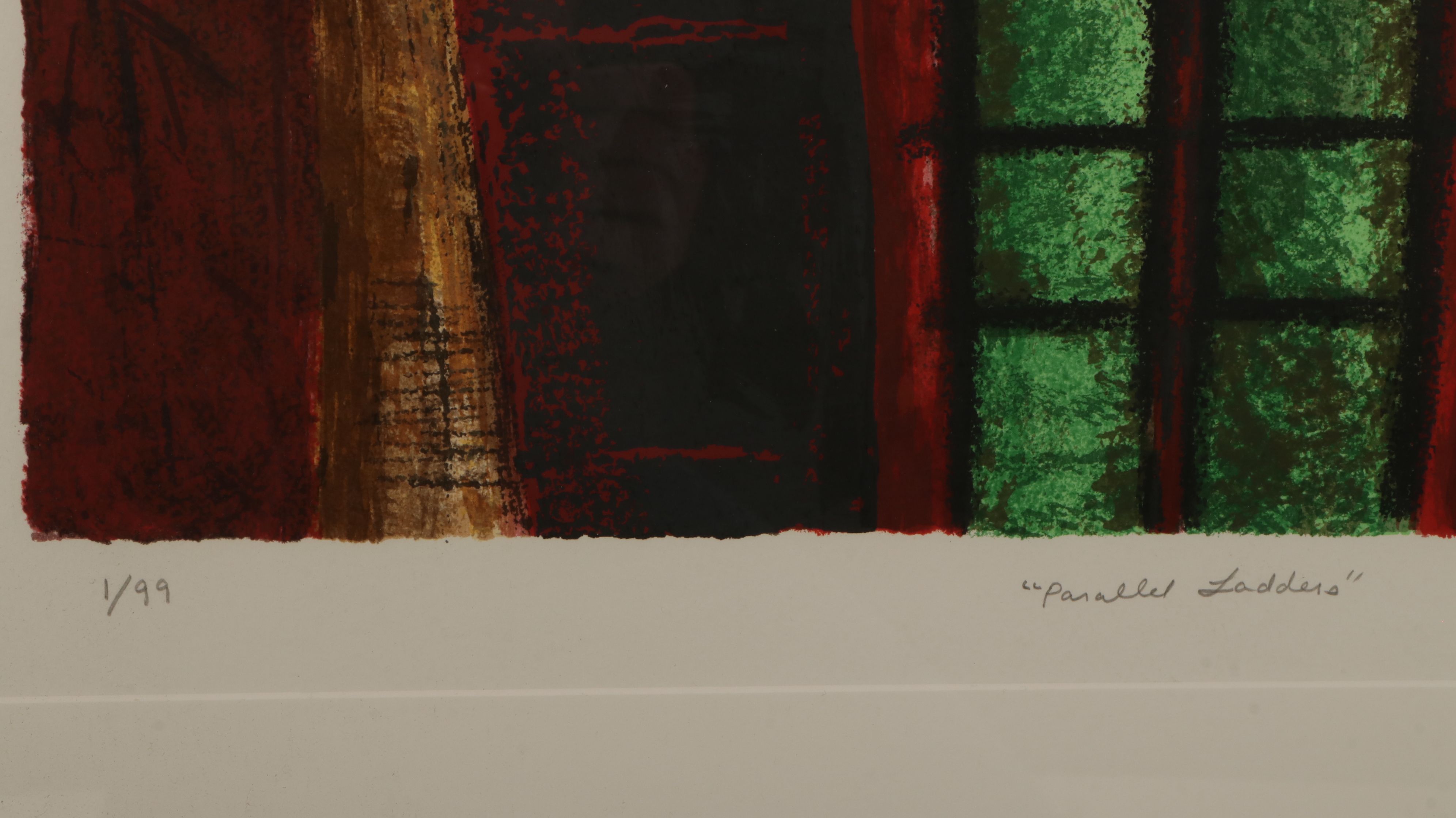 Connie Lloveras Large-Scale Lithographs "Pedacitos" and "Parallel Ladders"