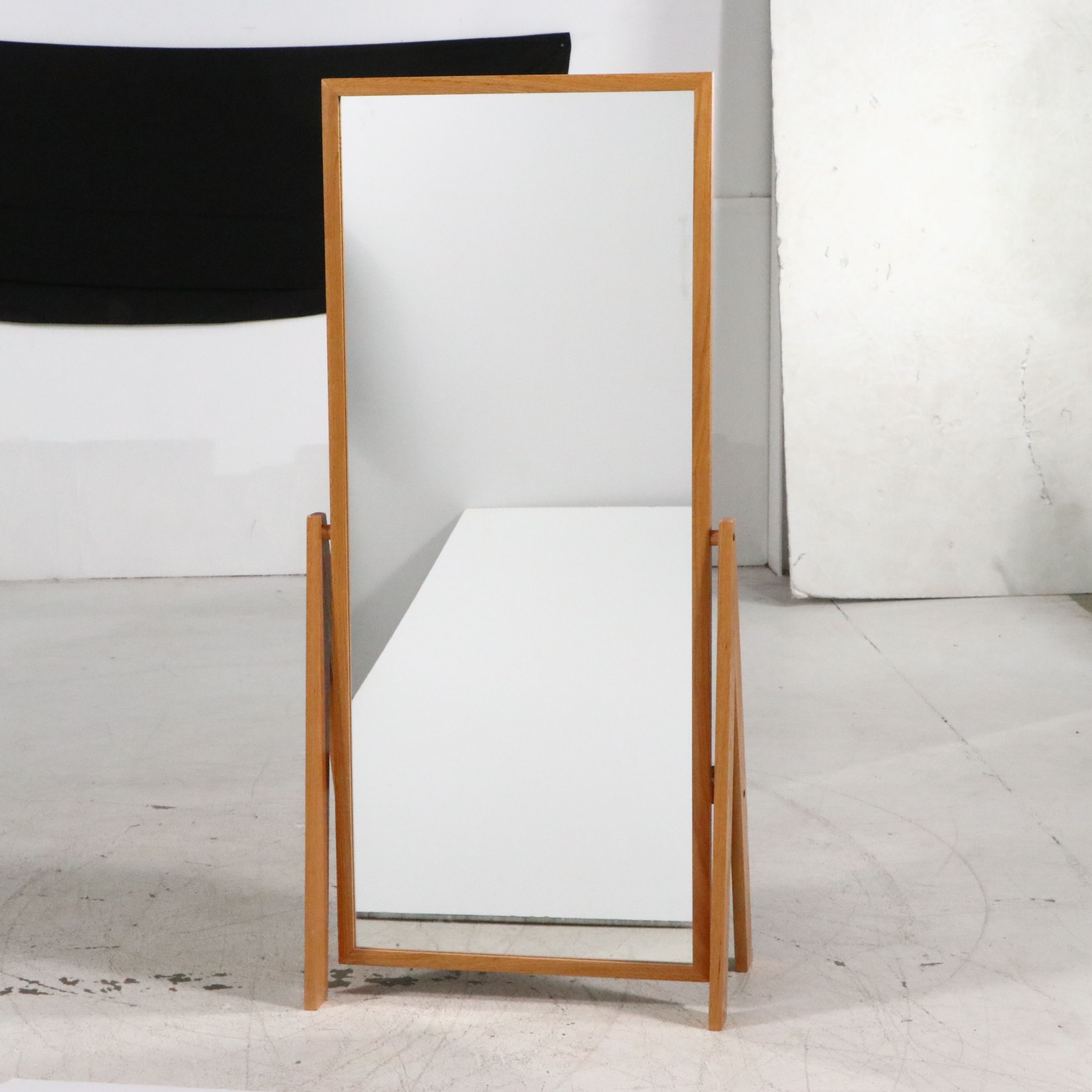 Mid Century Modern Style Floor Standing Mirror