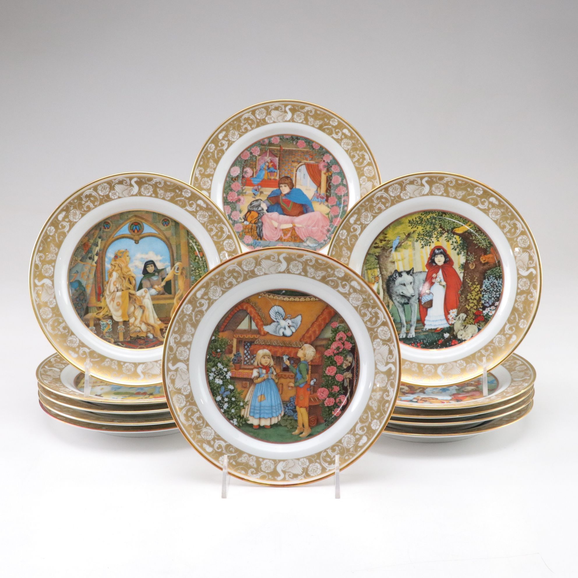 Franklin Porcelain Grimm's Fairy Tales Collector Plates