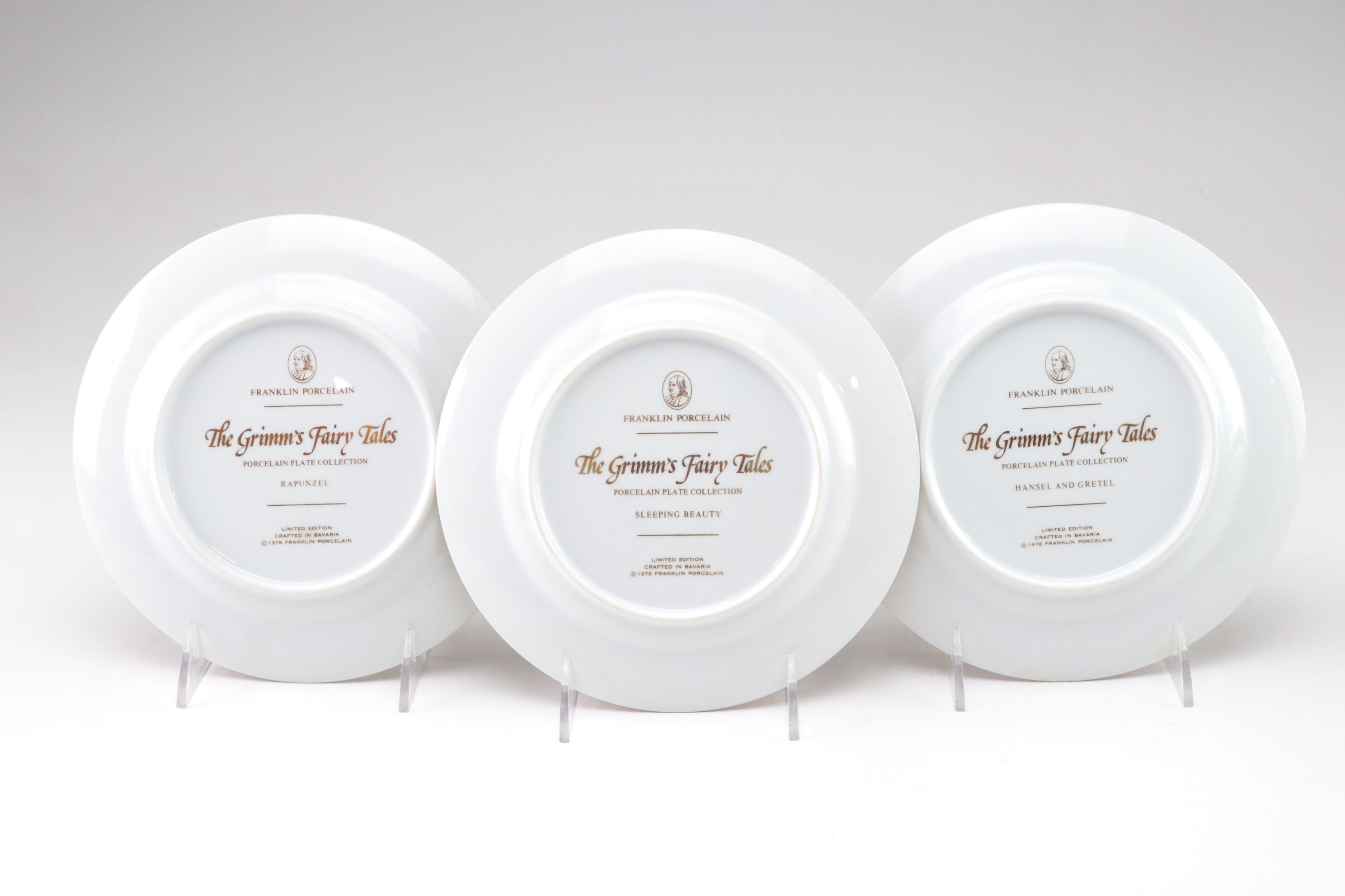 Franklin Porcelain Grimm's Fairy Tales Collector Plates