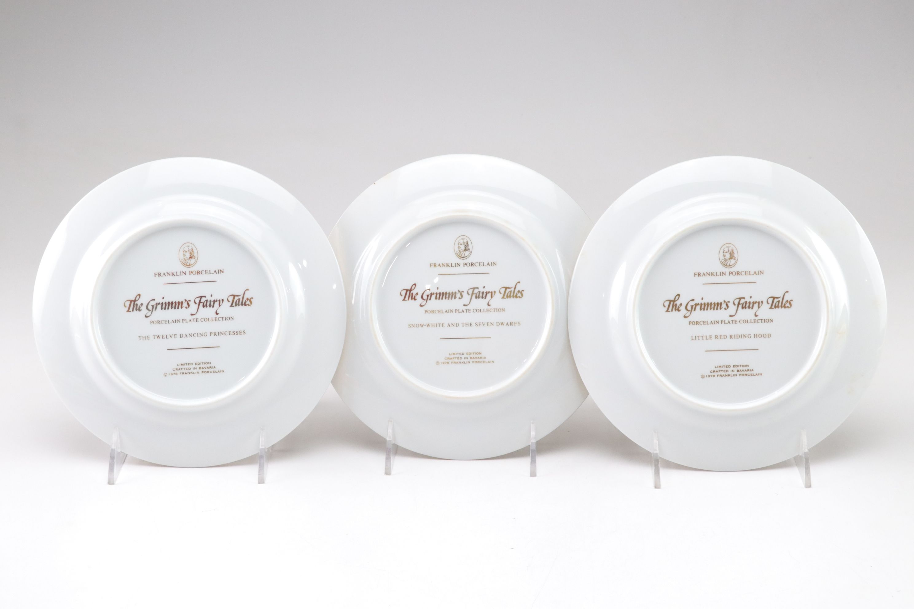 Franklin Porcelain Grimm's Fairy Tales Collector Plates