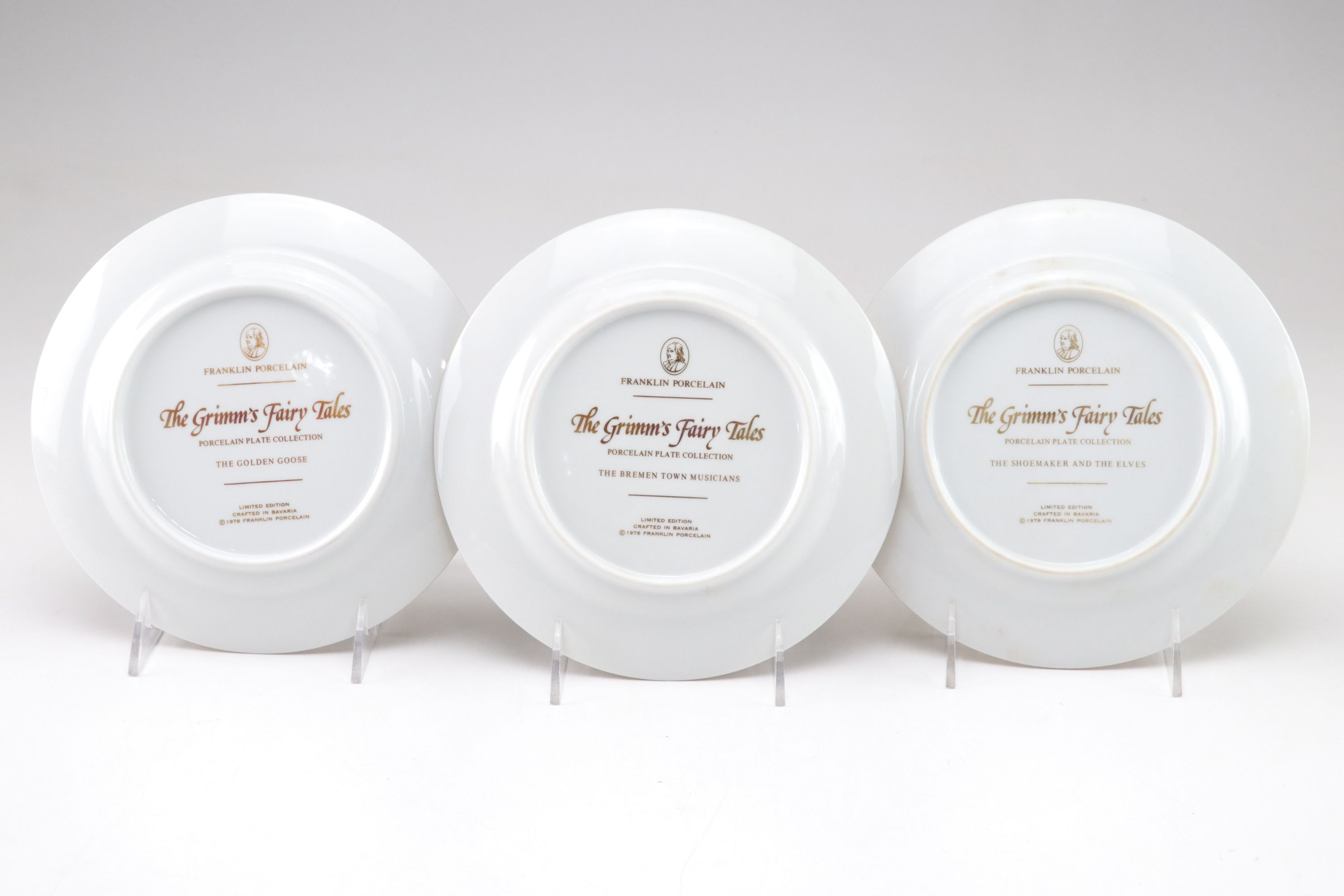 Franklin Porcelain Grimm's Fairy Tales Collector Plates