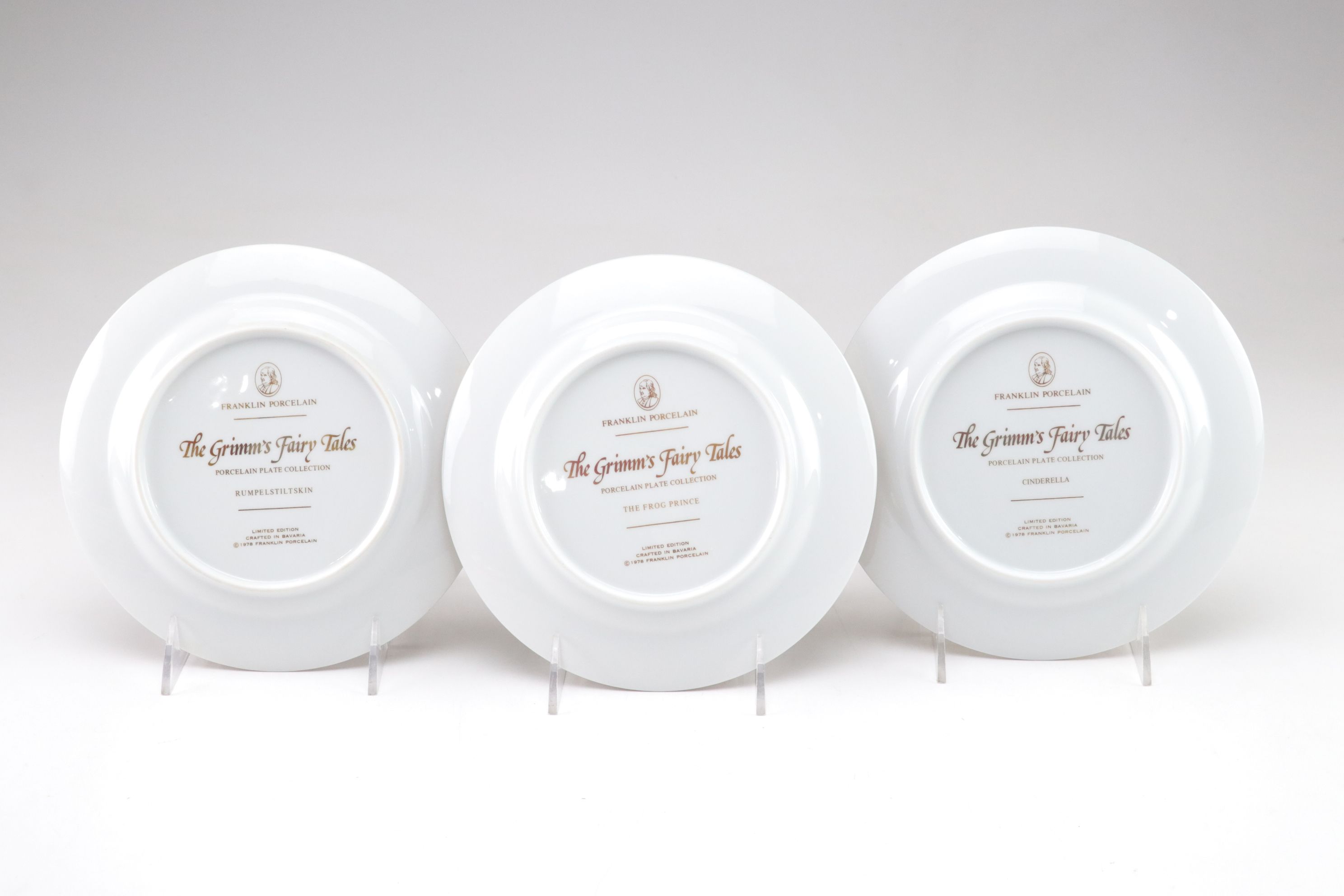 Franklin Porcelain Grimm's Fairy Tales Collector Plates