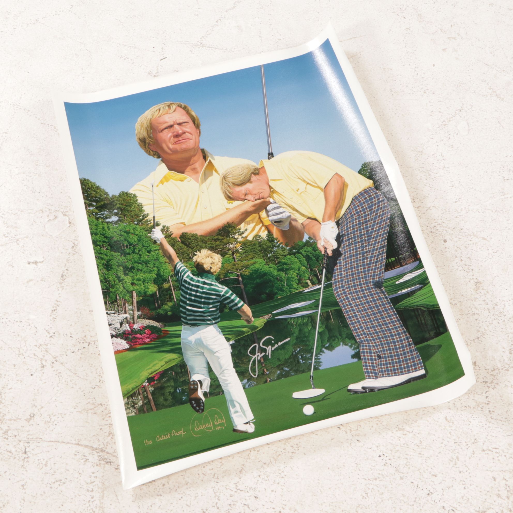 Danny Day Giclée "Great Moments of the 16th with The Golden Bear"